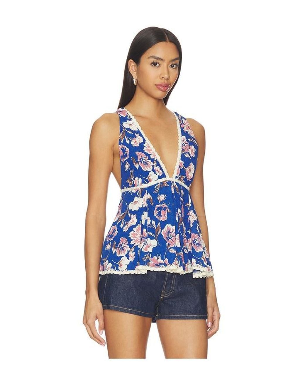 Free People Blue Rome Printed Tank