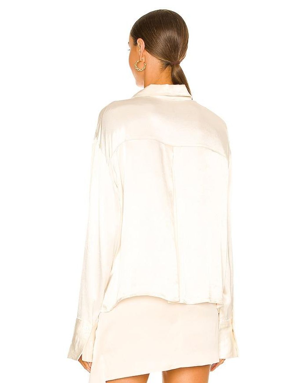 SNDY'S Natural Rising Satin Shirt