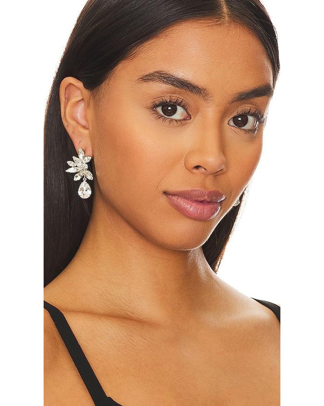 Jennifer Behr White Raelynn Earrings