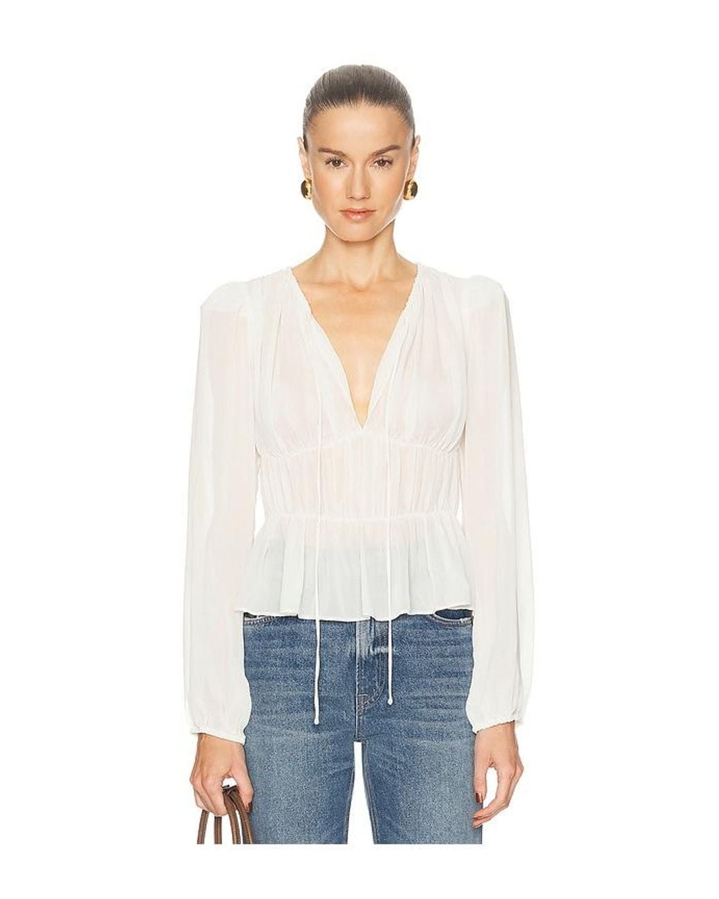 Camila Coelho White Lysette Top
