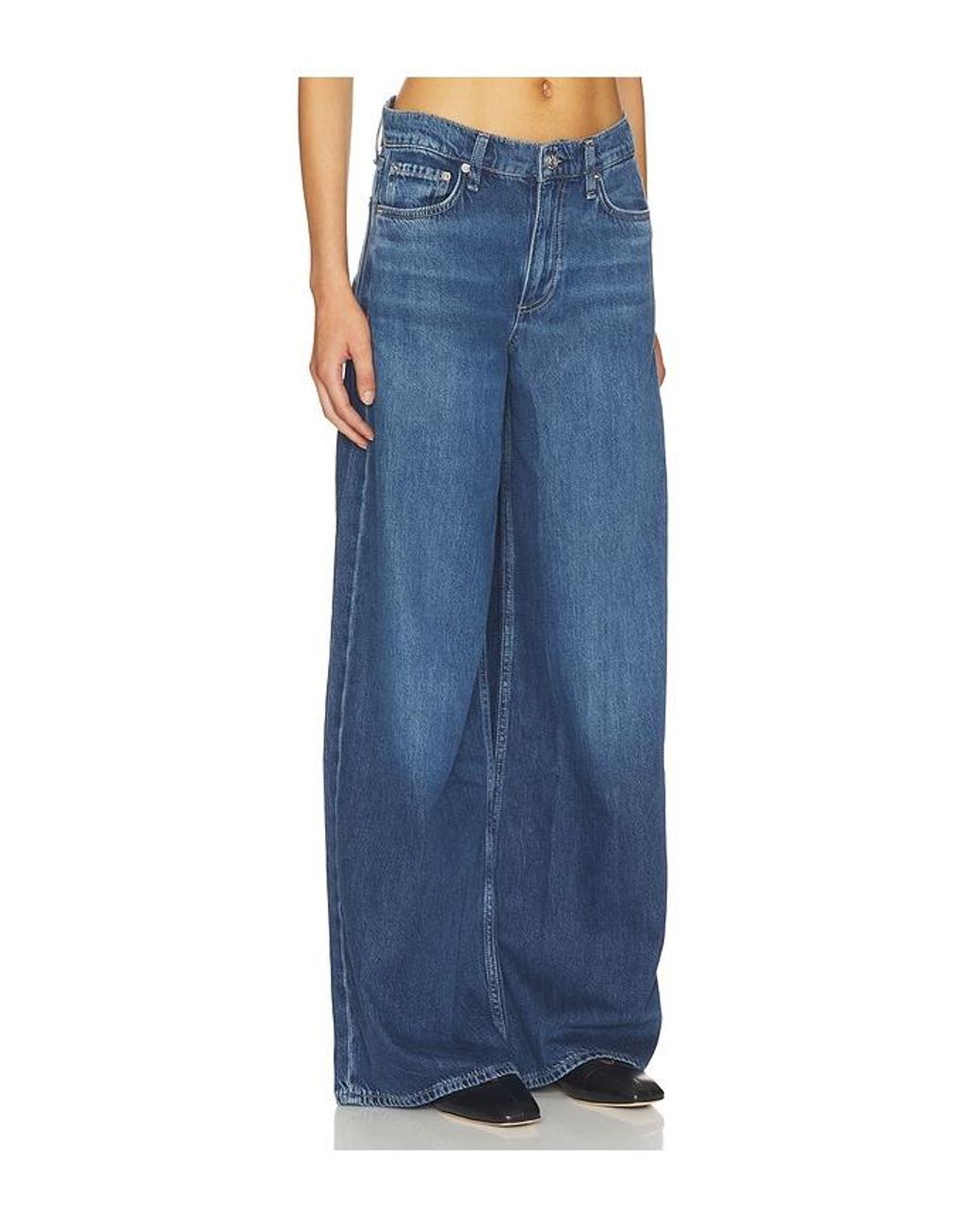Rag & Bone Blue Weite Jeans Sofie