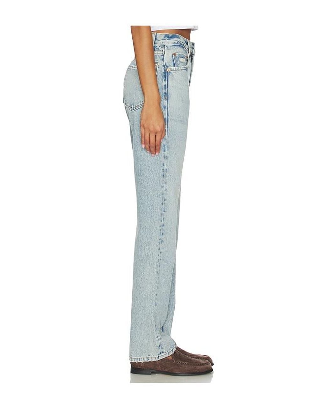 Re/done Blue Blondie Straight Jeans