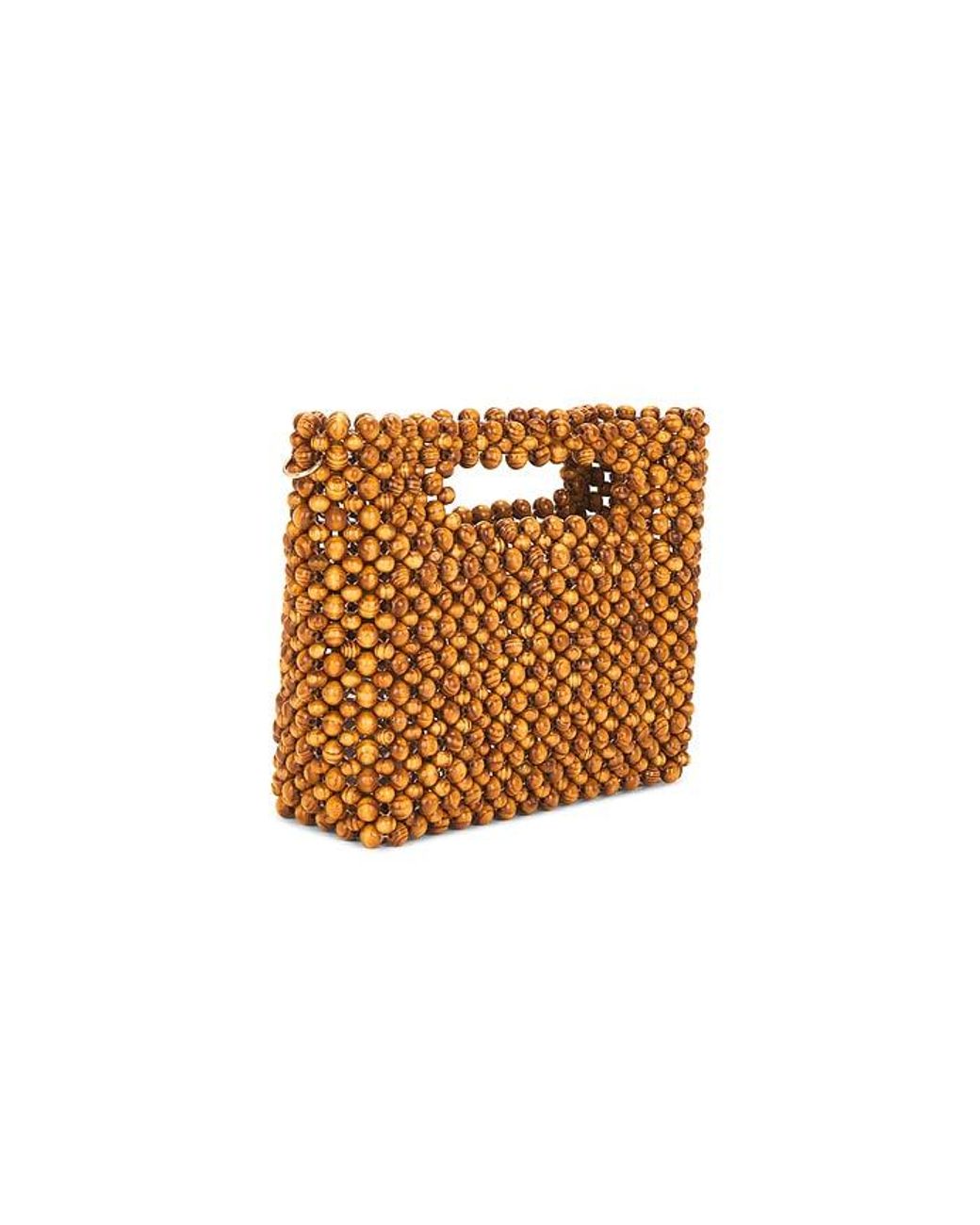 Dolce Vita White Wood Bead Bag