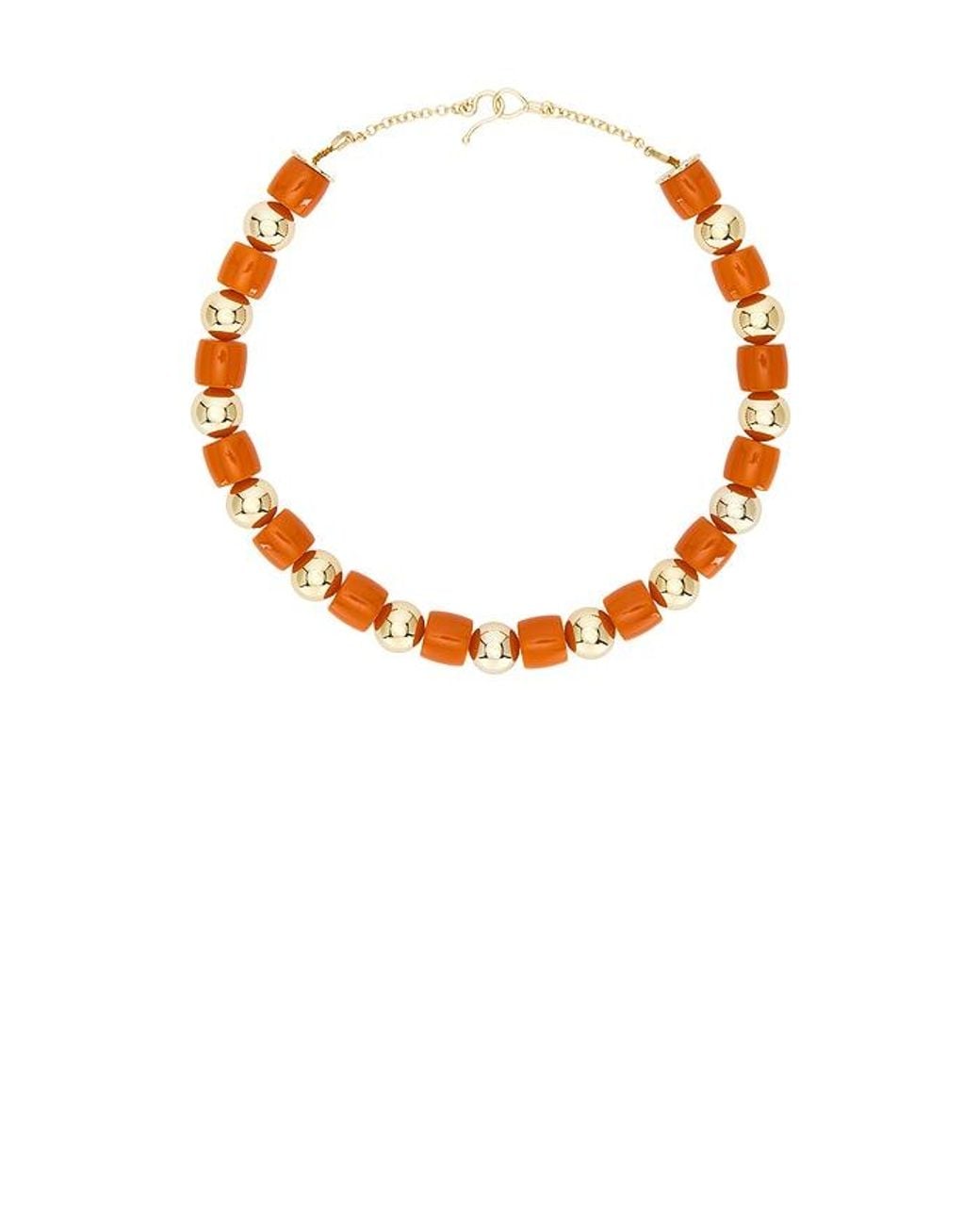 Eddie Borgo Orange Marcy Necklace
