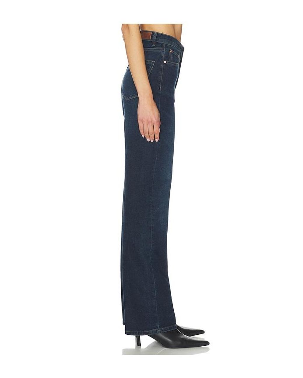 DL1961 Blue Karmine High Rise Refined Wide Leg Jeans