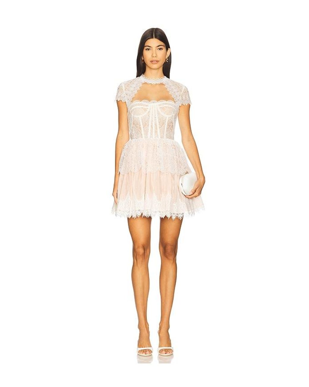 Bronx and Banco White Daphne Mini Dress