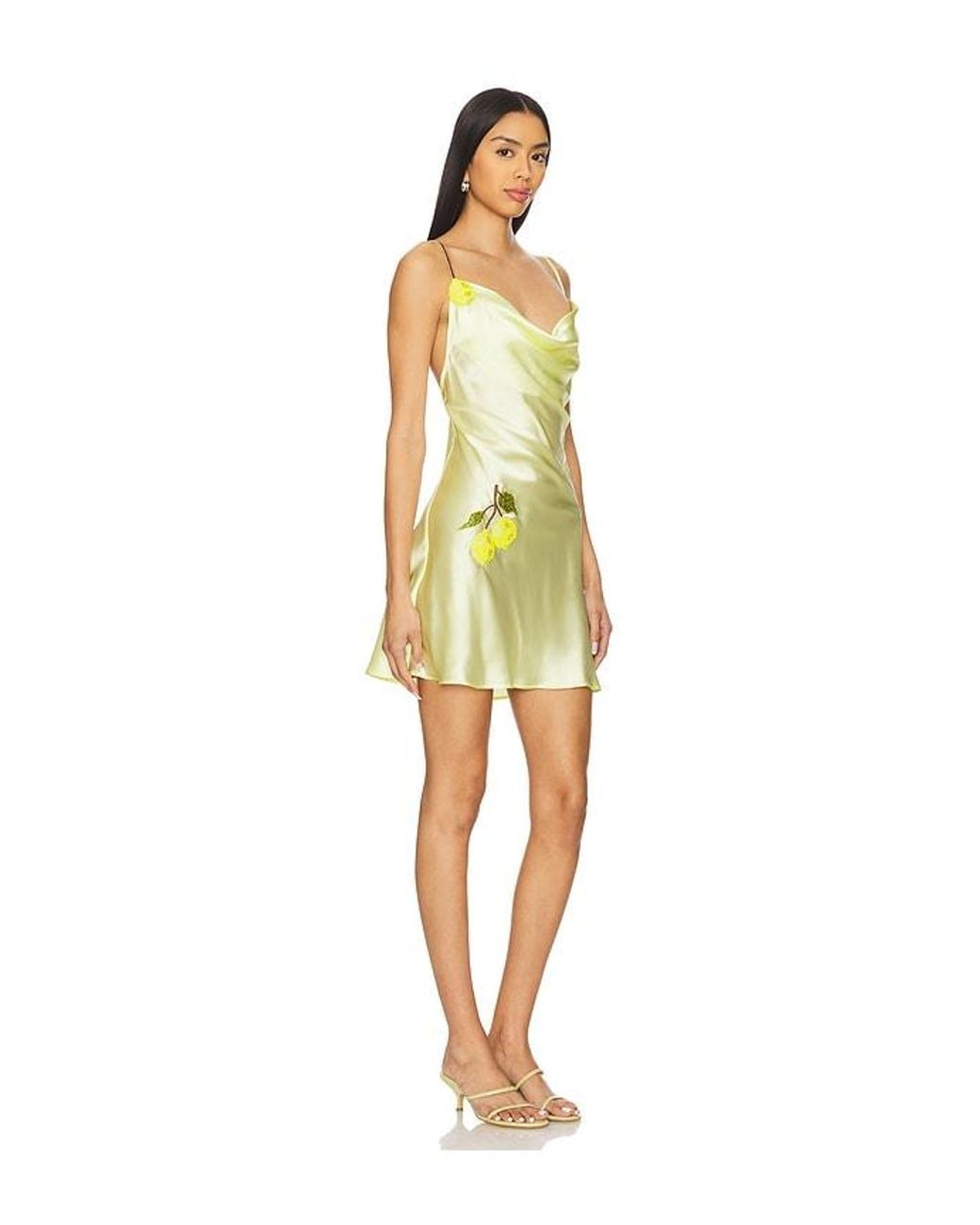 Leslie Amon Yellow Galli Mini Dress