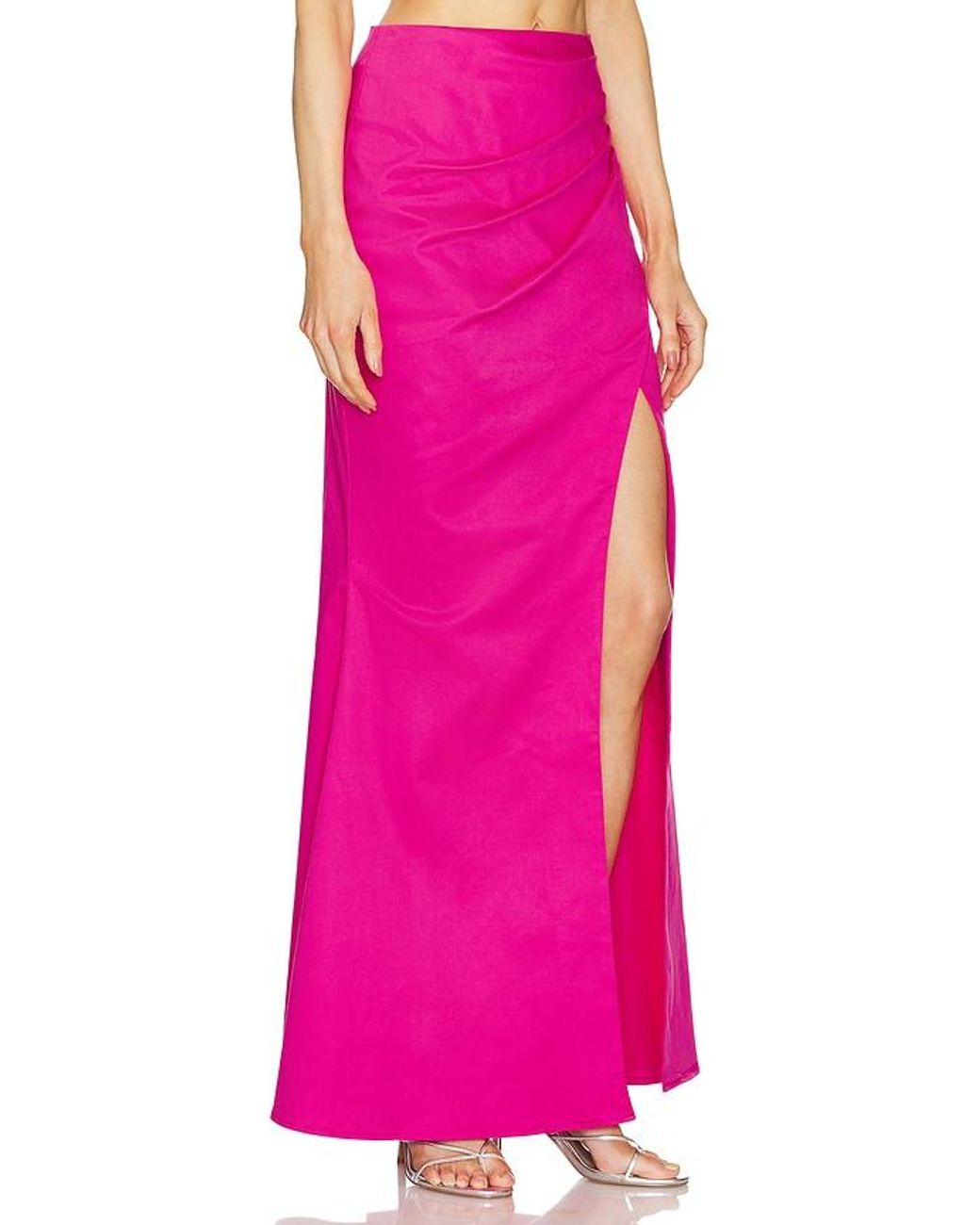 Michael Costello Pink X Revolve Zosia Maxi Skirt
