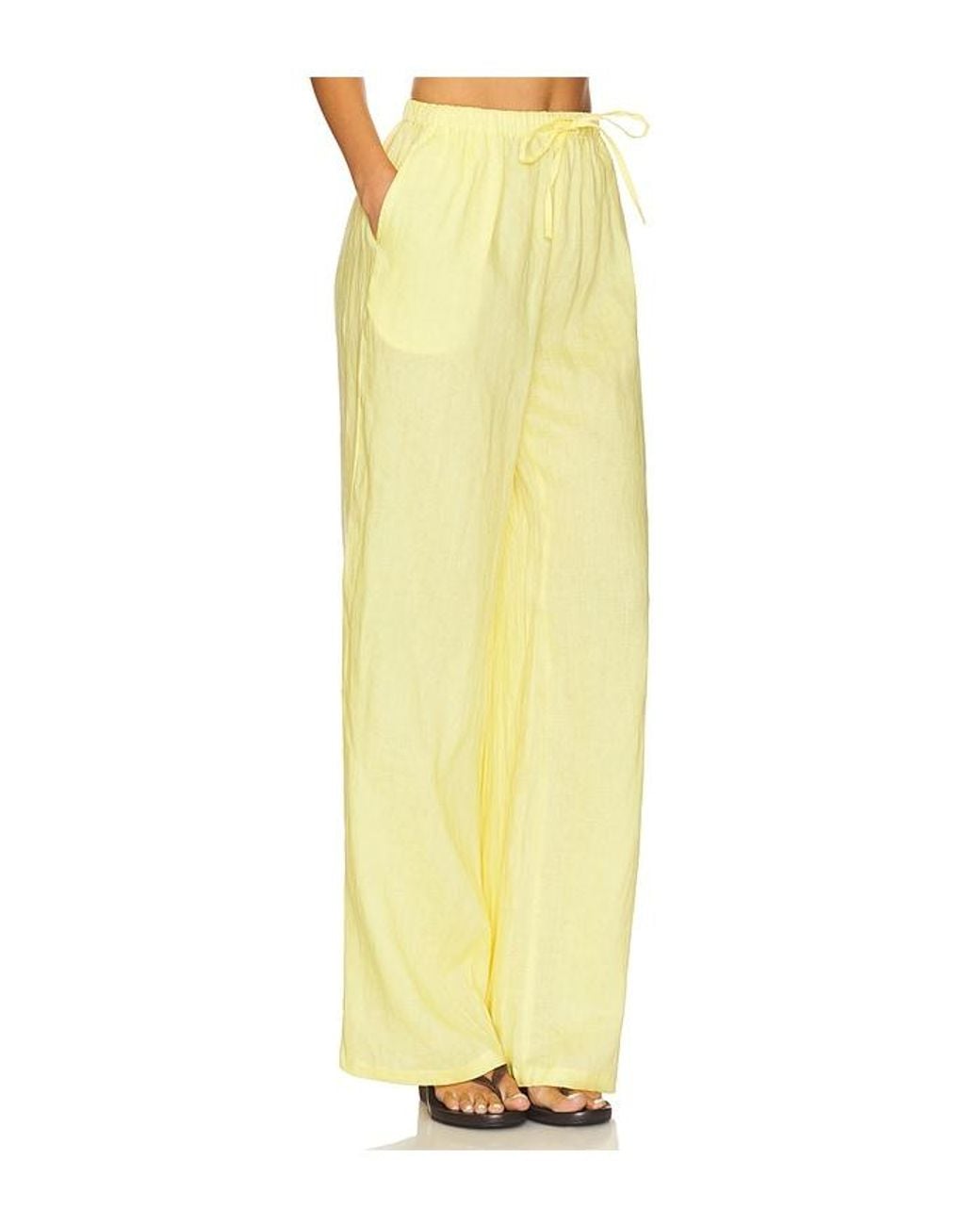 AEXAE Yellow X Revolve Drawstring Pant
