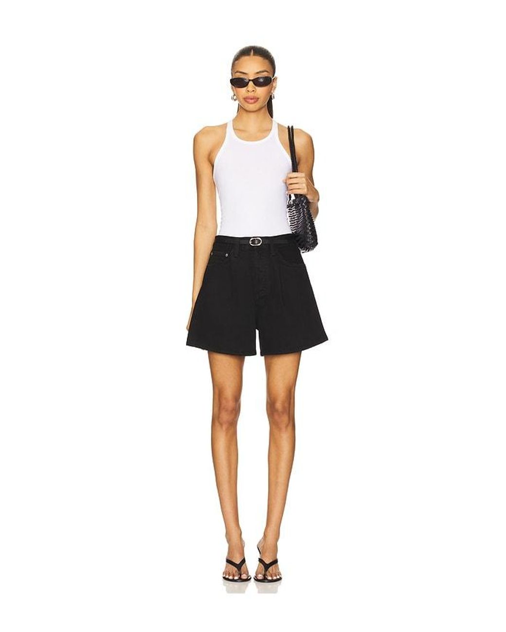 Agolde Black Rhoda Short
