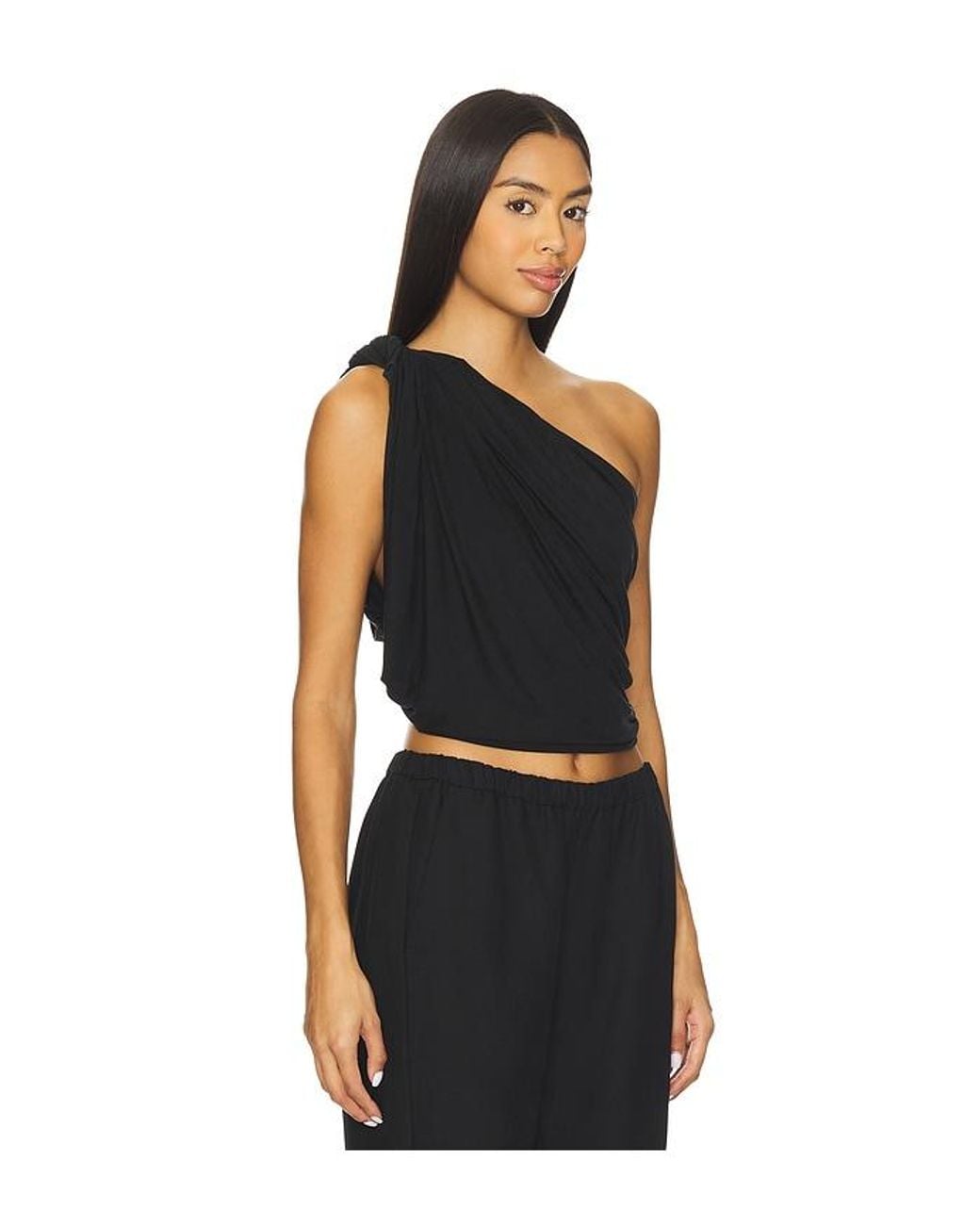AYA MUSE Black Twist Top