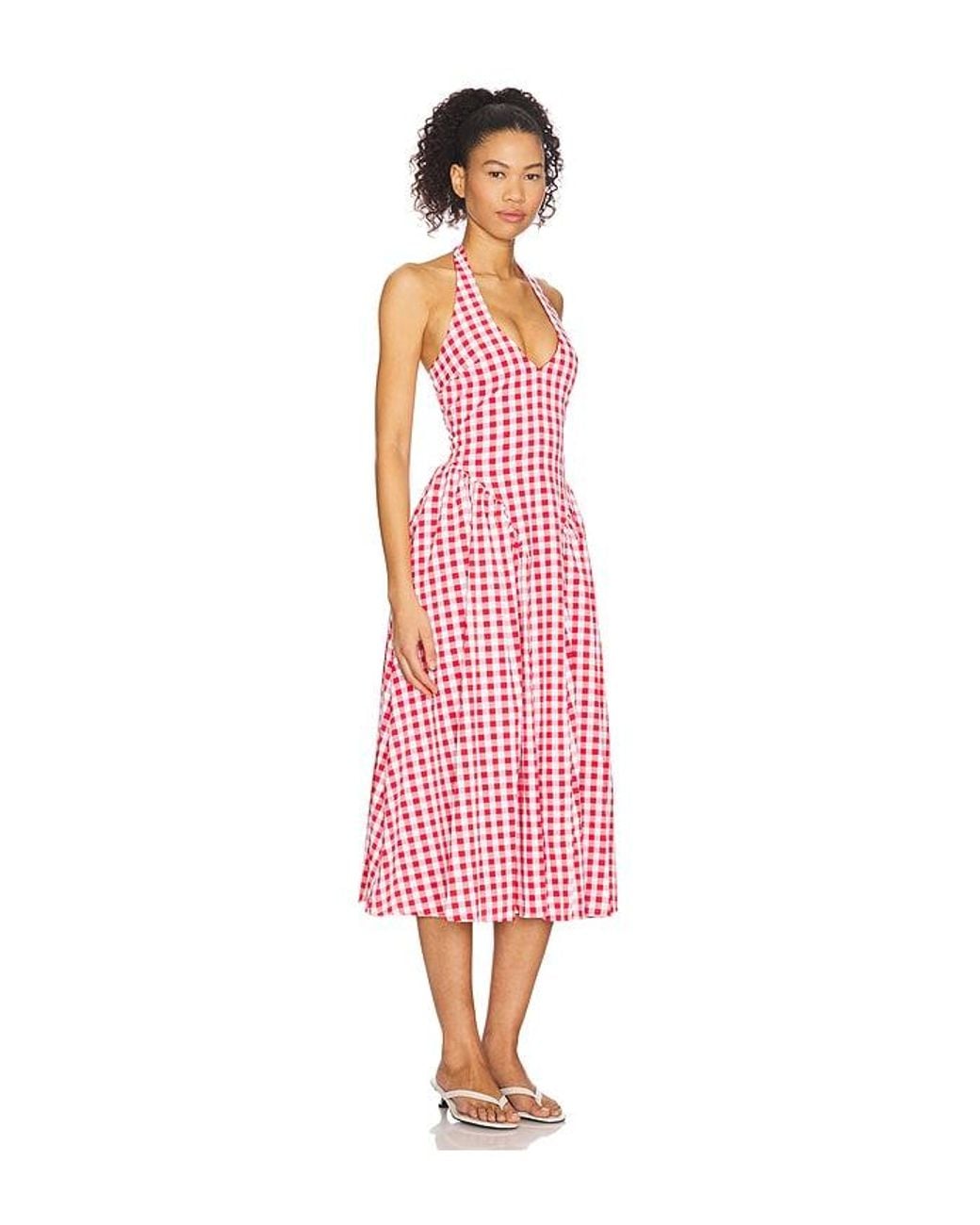 MORE TO COME Pink Lottie Halter Maxi Dress