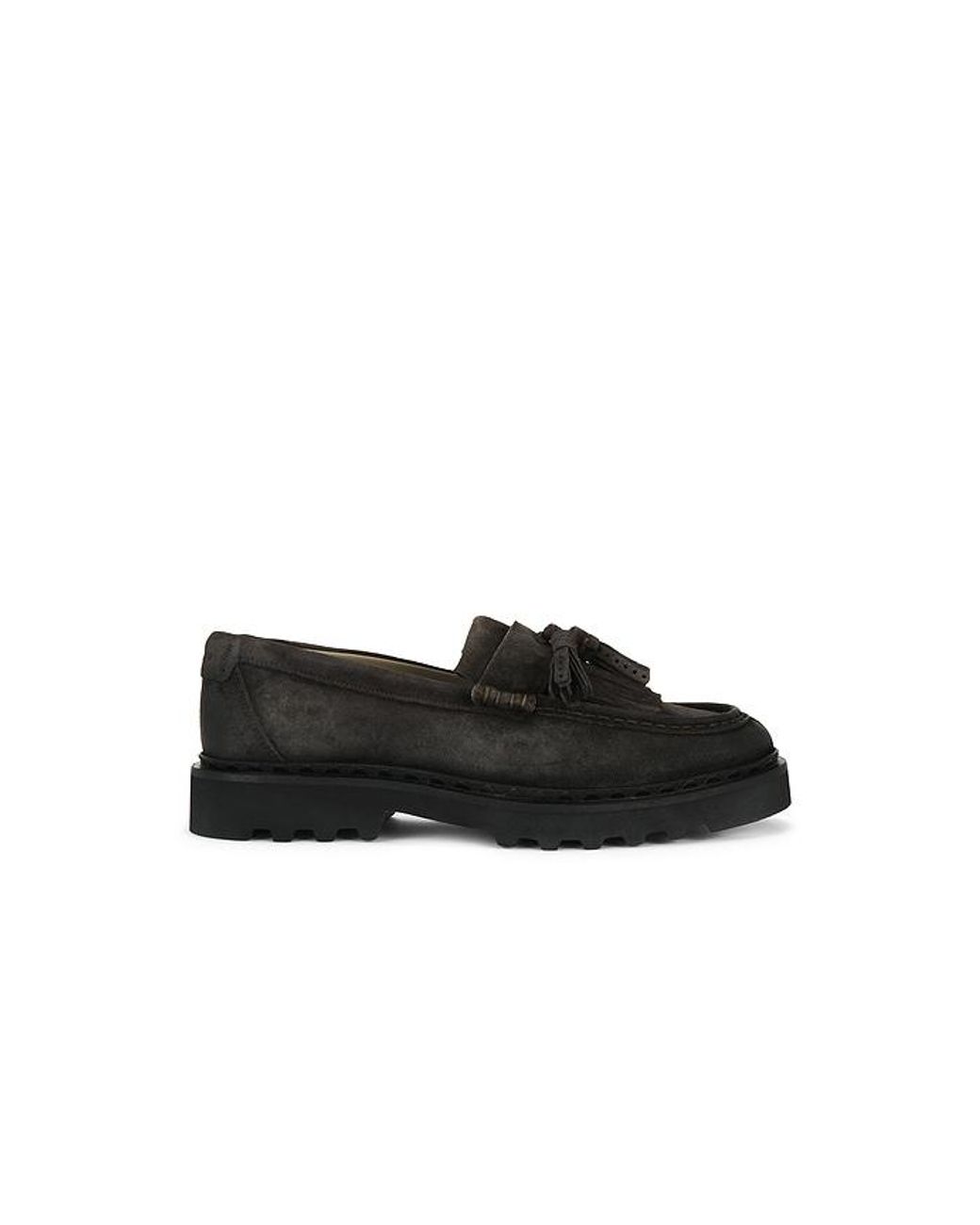 AllSaints Black Skiff Tassel Loafer for men
