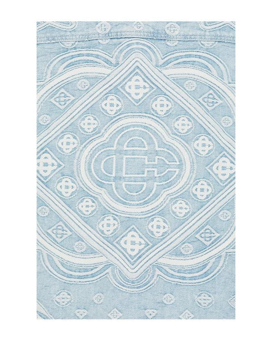Casablanca Blue Denim Shirt for men