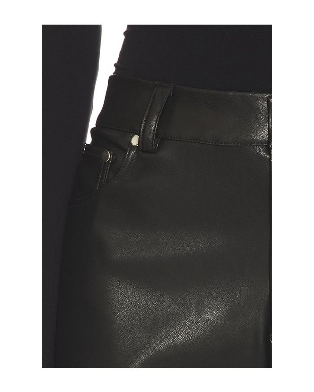 Lovers + Friends Black Brooklyn Faux Leather Pant