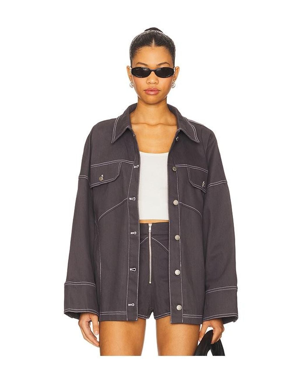 BY.DYLN Purple Brixton Jacket