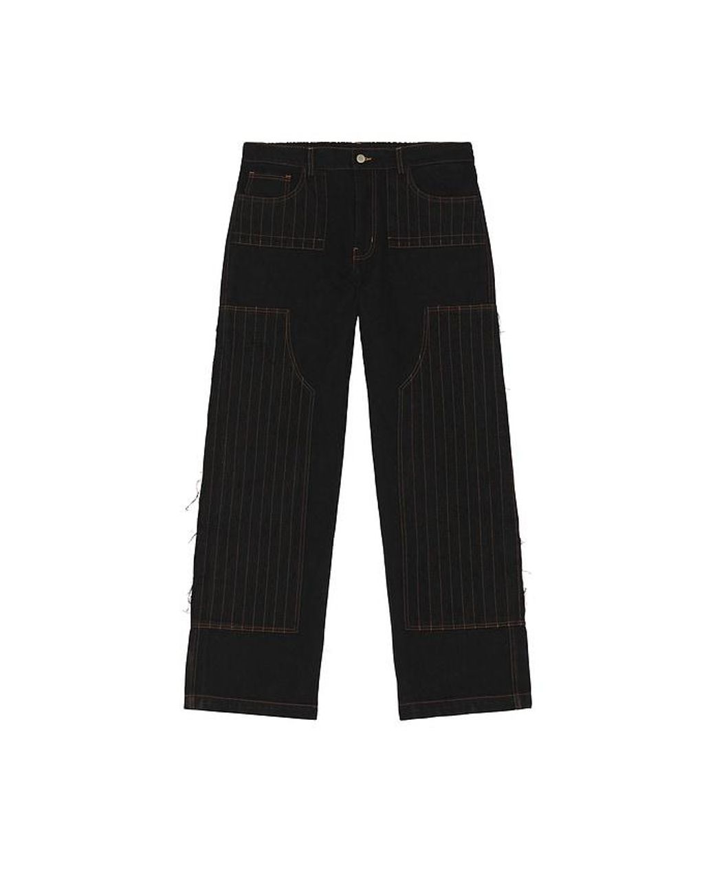 Pas Une Marque Arbeiterhose Distressed Patch in Black für Herren