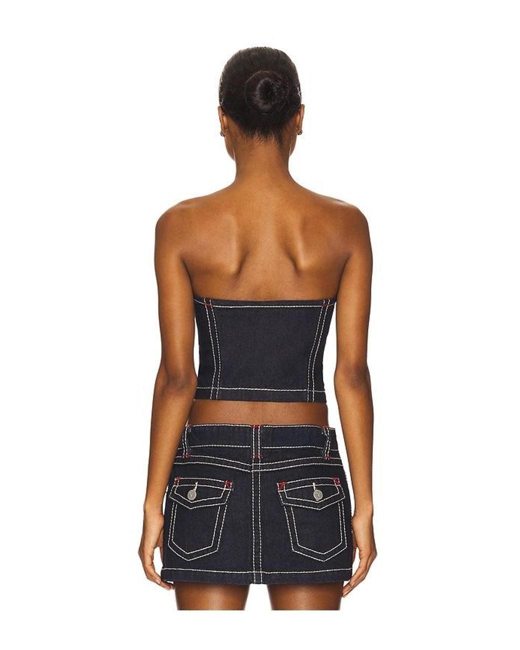 A.Brand Blue Cameron Denim Bustier
