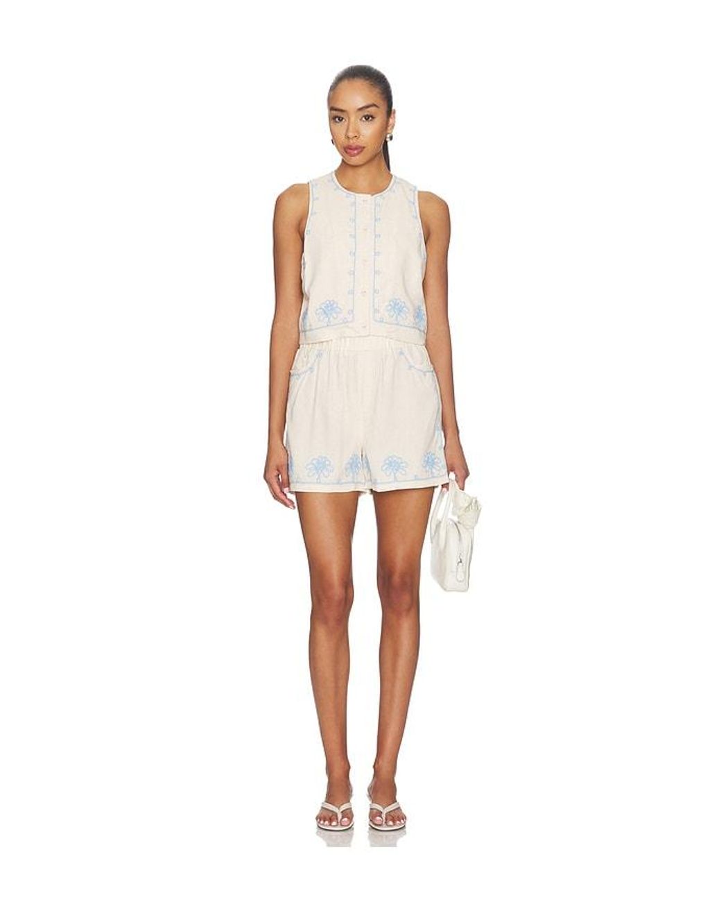 Blank NYC White Sleeveless Top