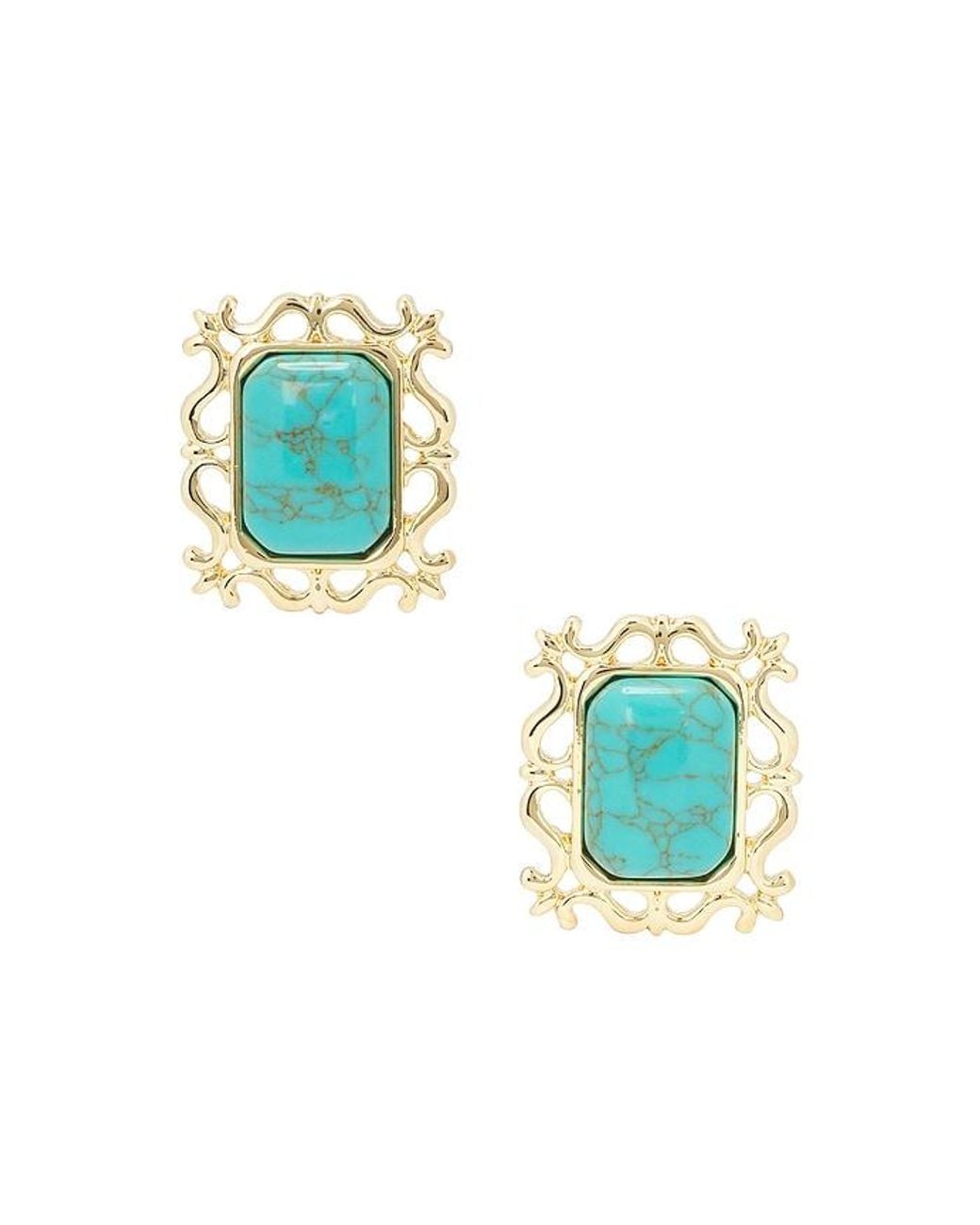 petit moments Blue Viva Stud Earrings