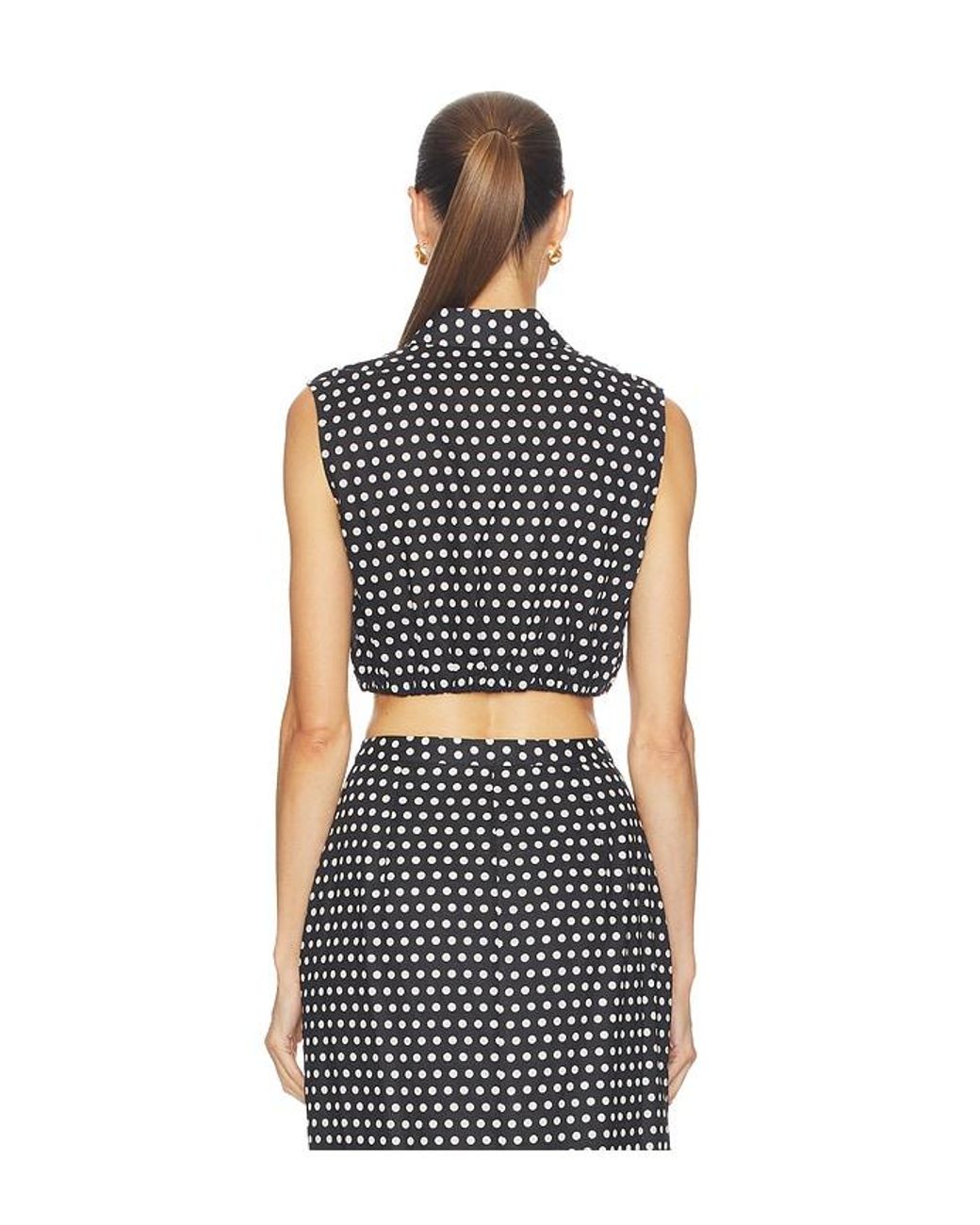 FRAME Blue The Polka Dot Top