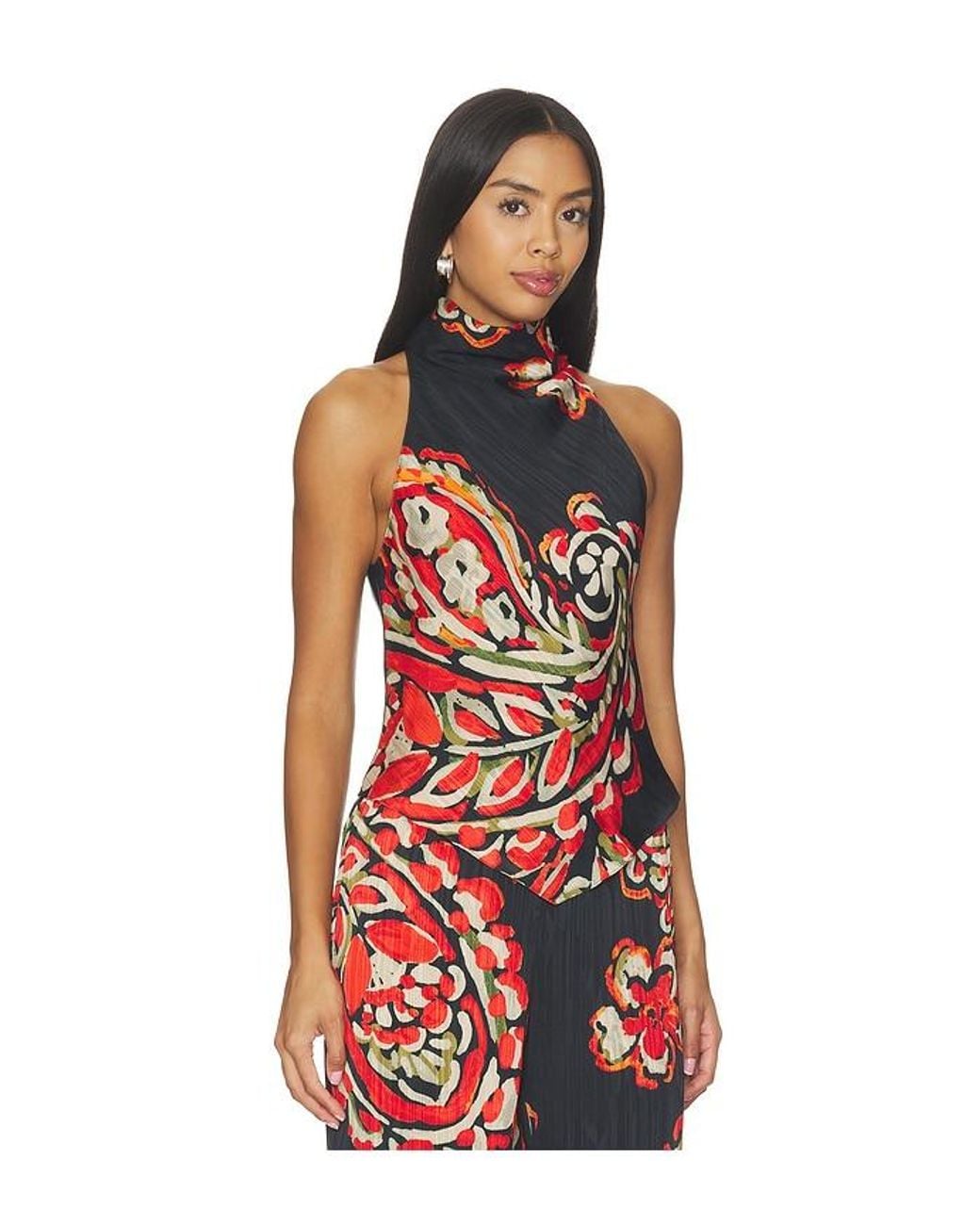 Amanda Uprichard Red Arielle Top
