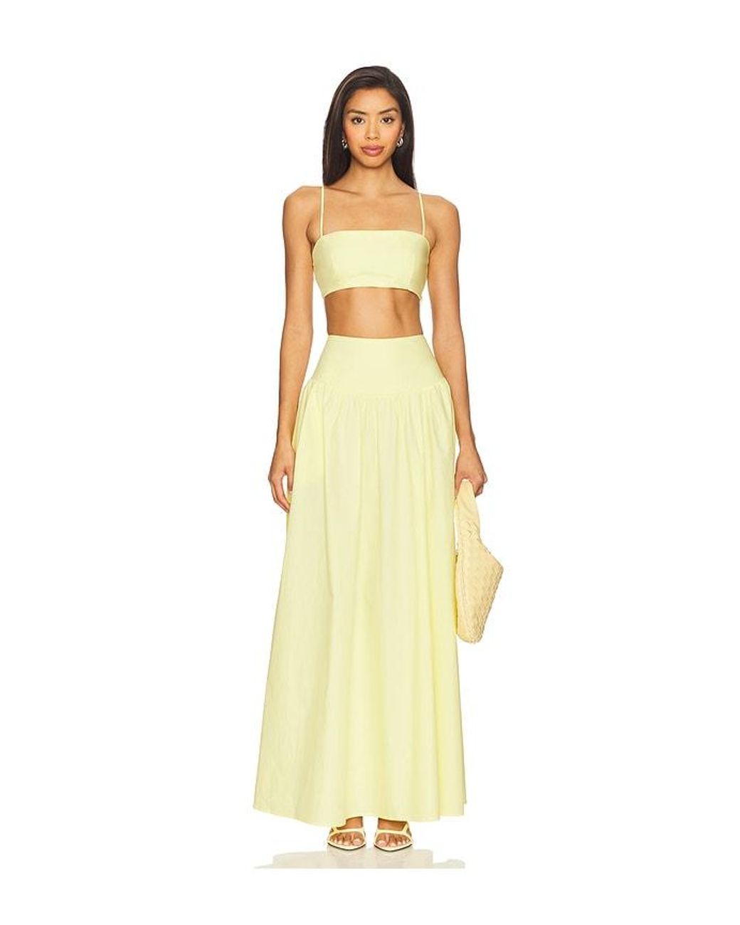 Susana Monaco Yellow Crop String Top