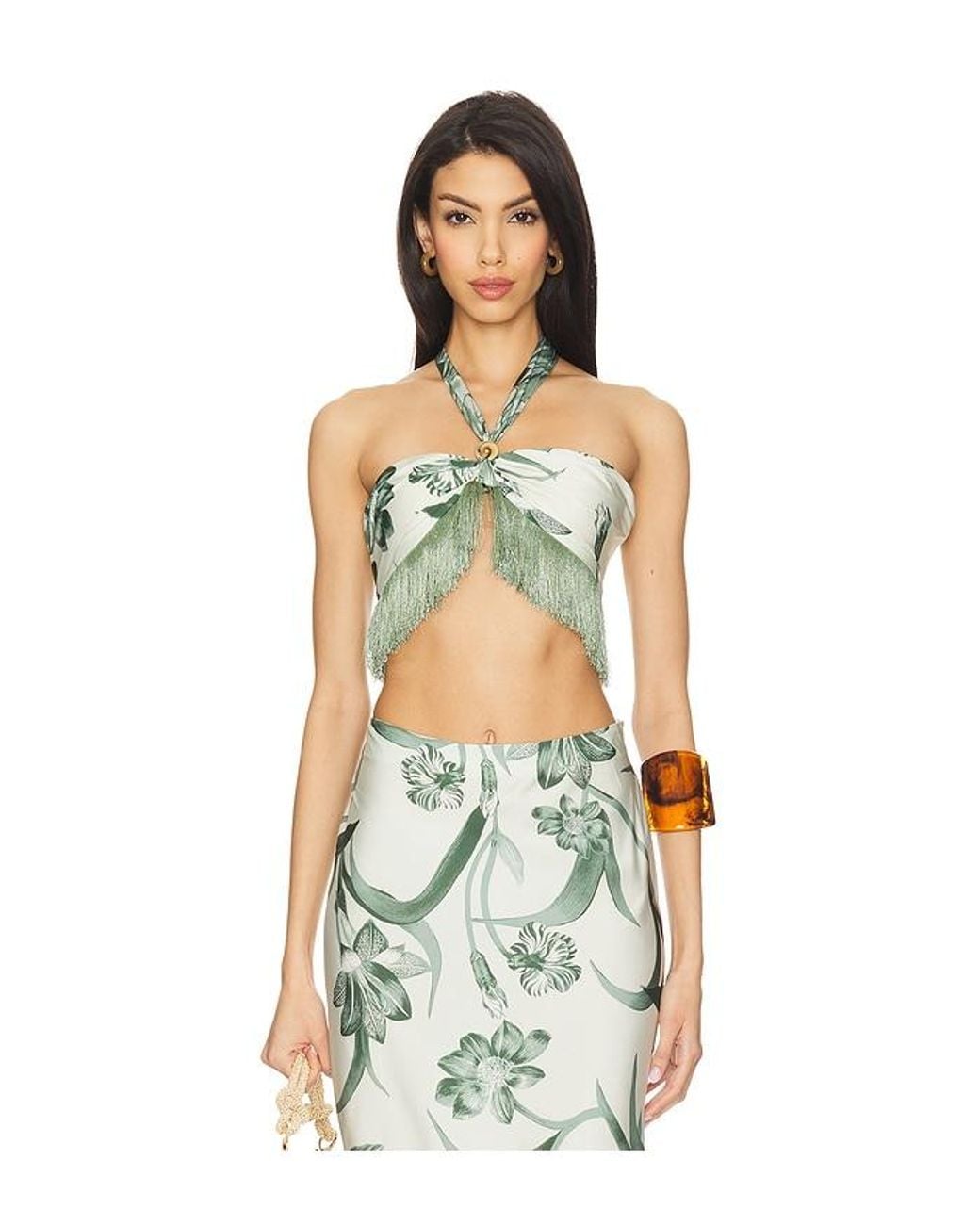 Rococo Sand White Fringe Top