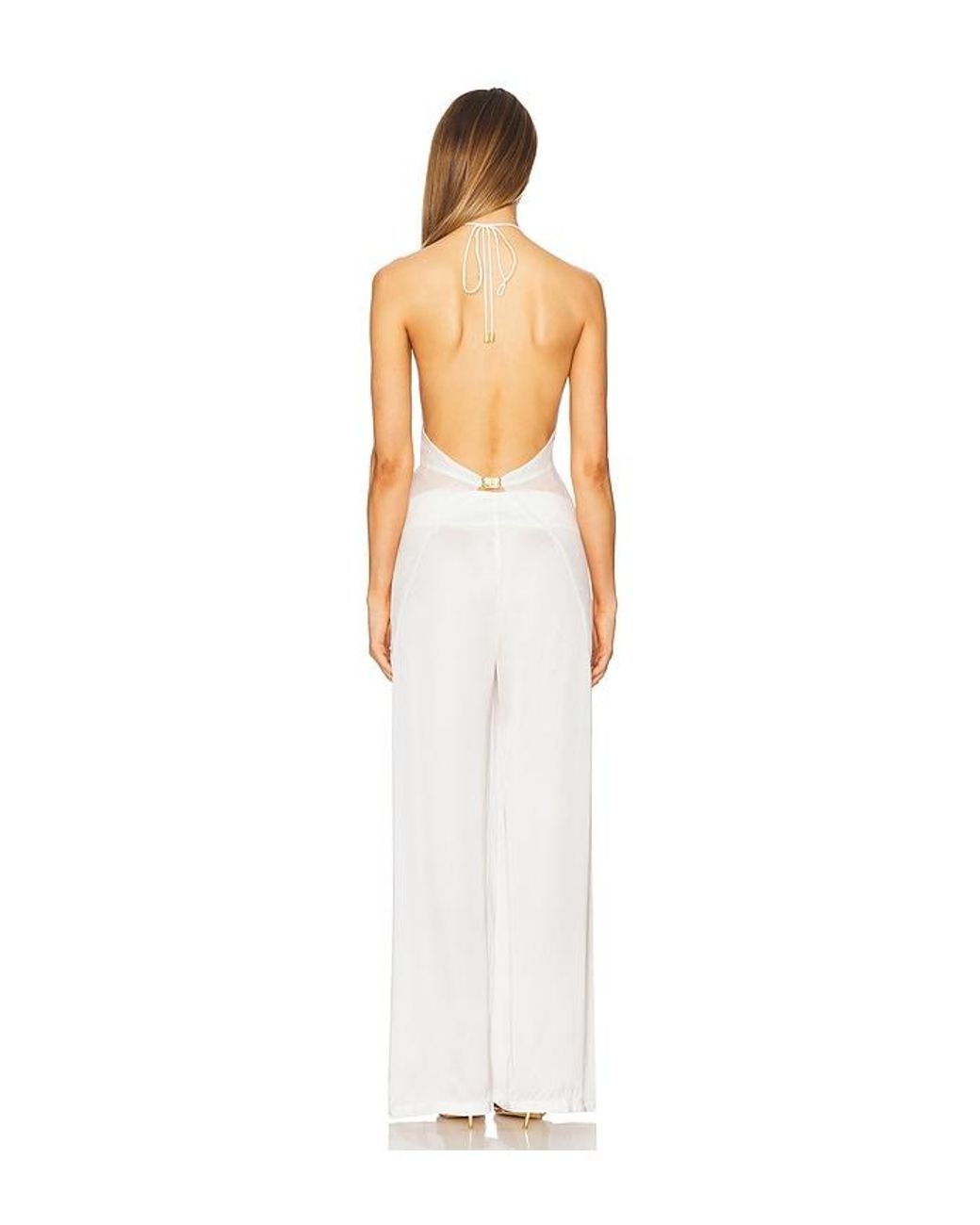 Cin Cin White Coral Orchid Drape Top