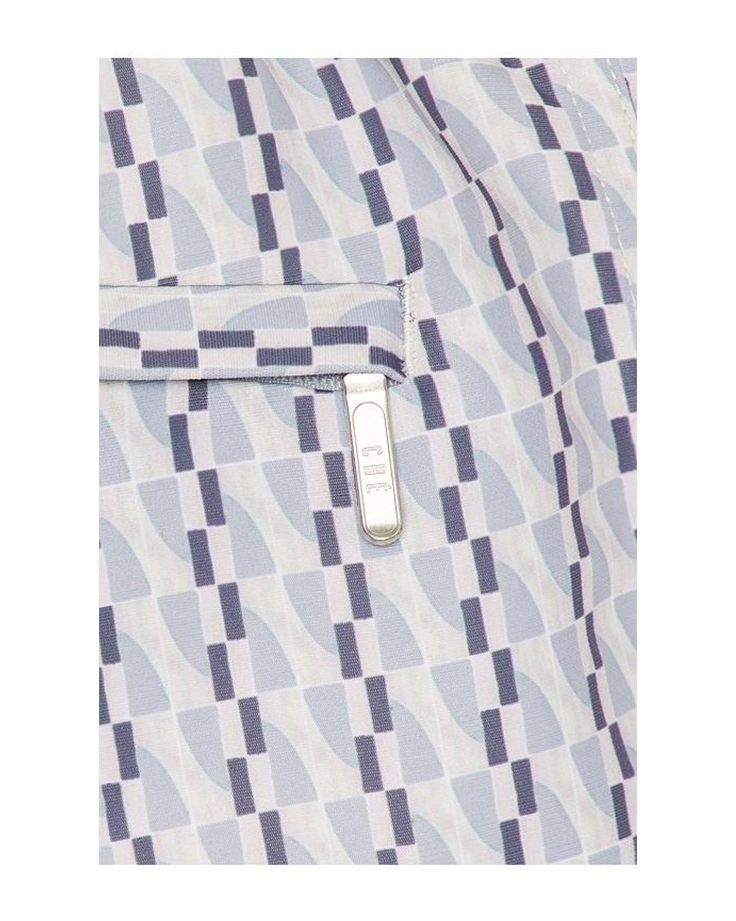 CHE White Galliano Border Swim Short for men