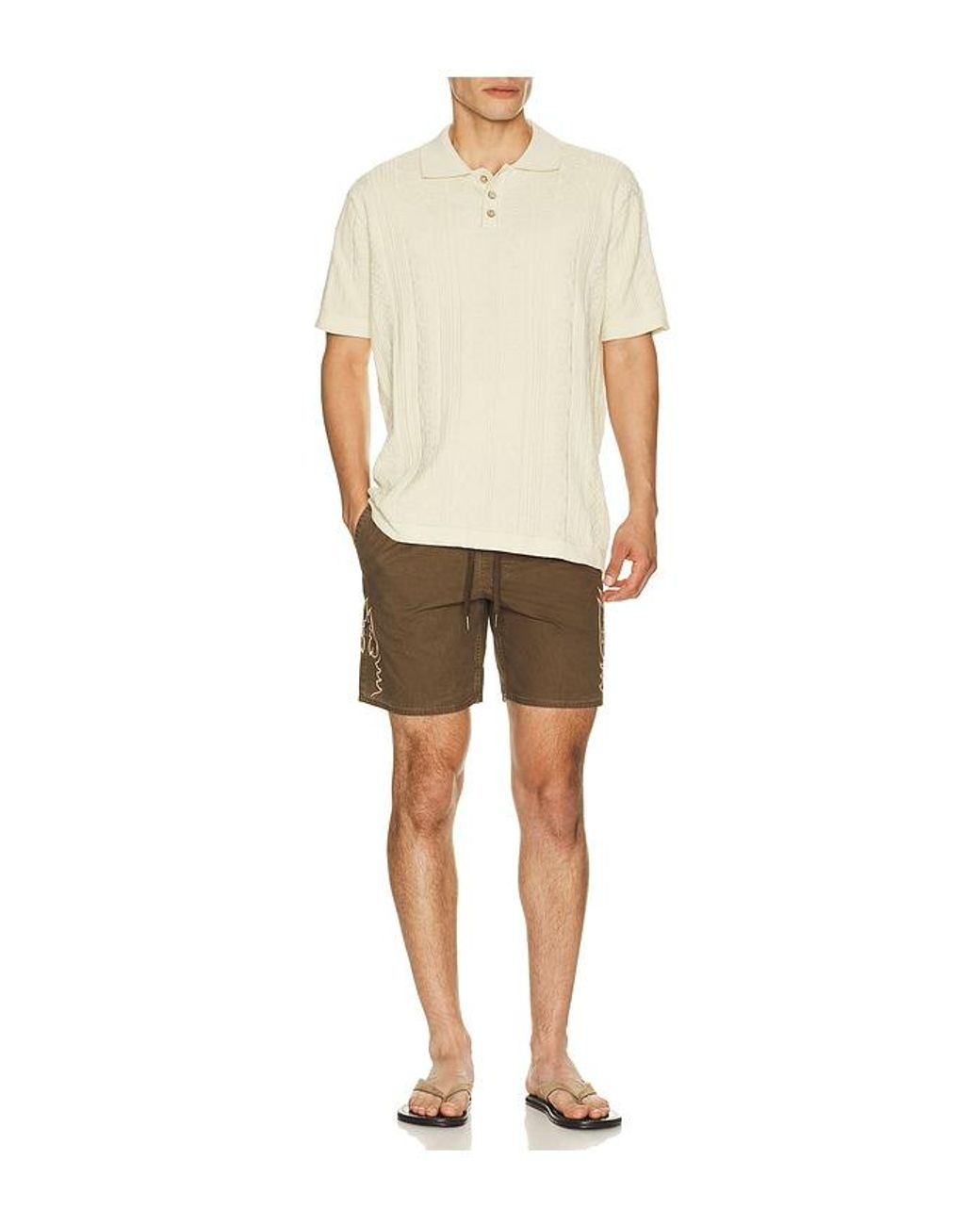 Rhythm Brown High Plains Jam Short for men