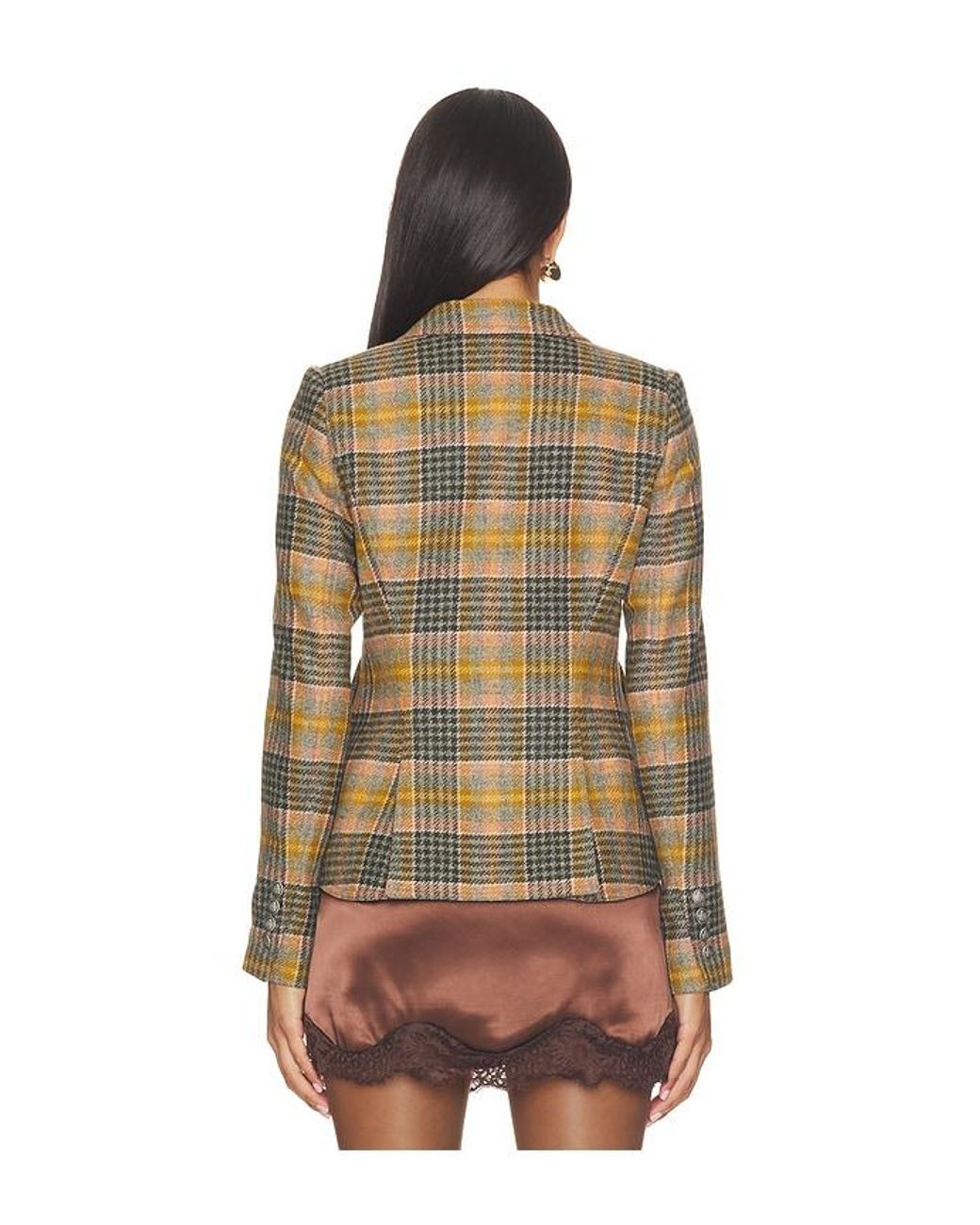 One Button Blazer en Yellow Smythe en coloris Multicolor