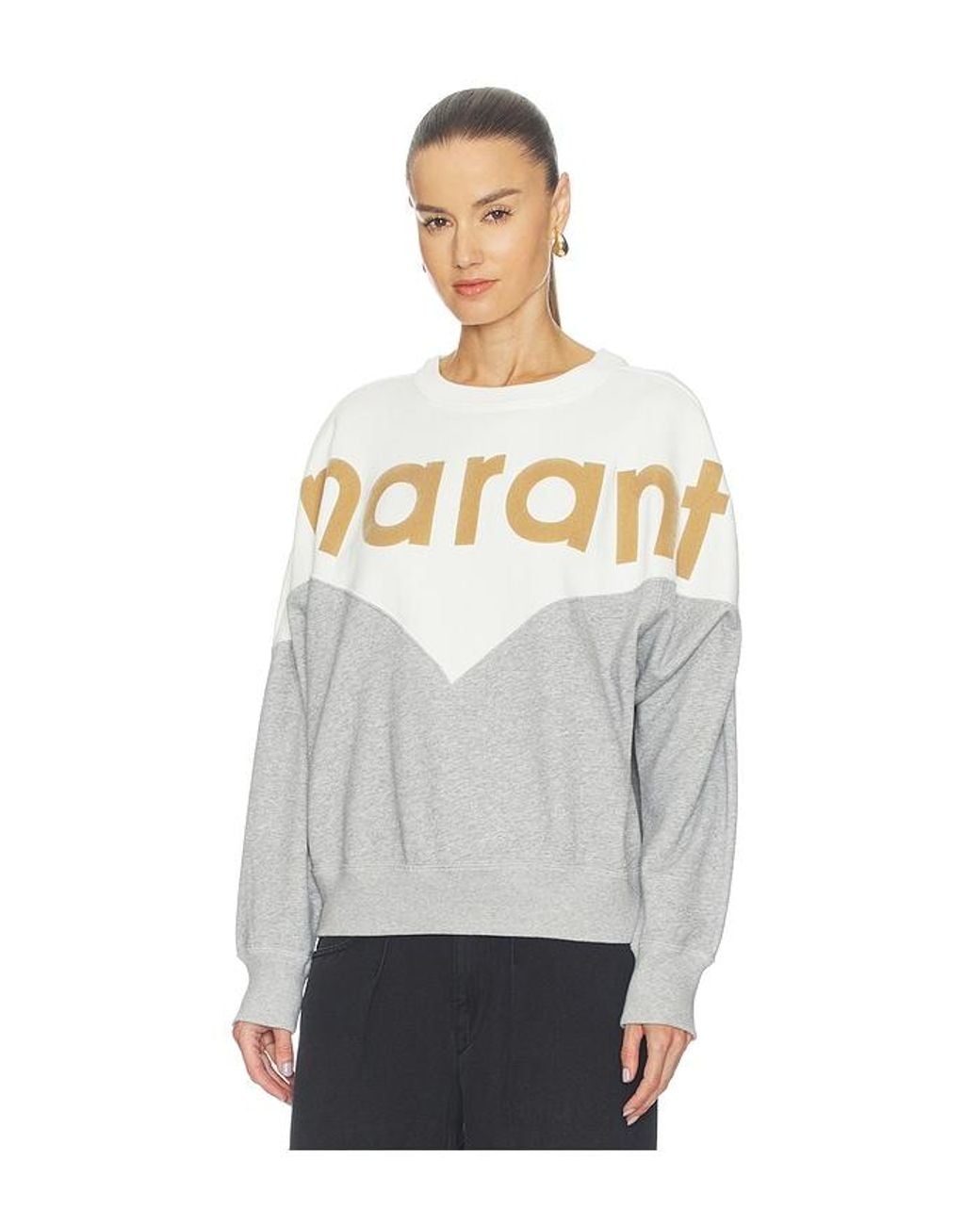 Isabel Marant White Houston Sweatshirt