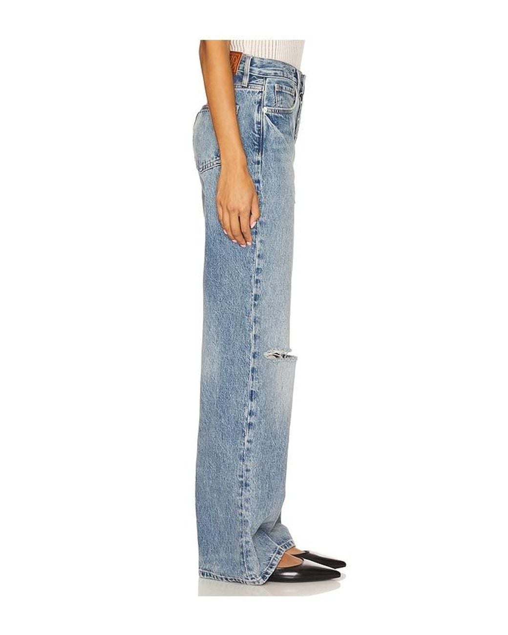 Anine Bing Blue Hugh Wide Leg