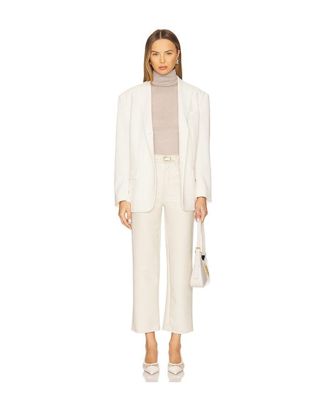 Mother White The Rambler Zip Ankle Jeans