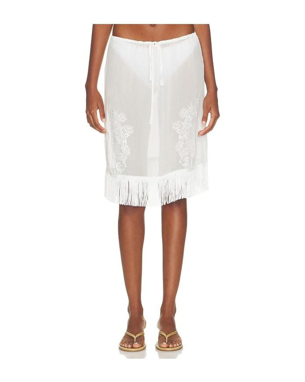 With Jean White Andie Skirt