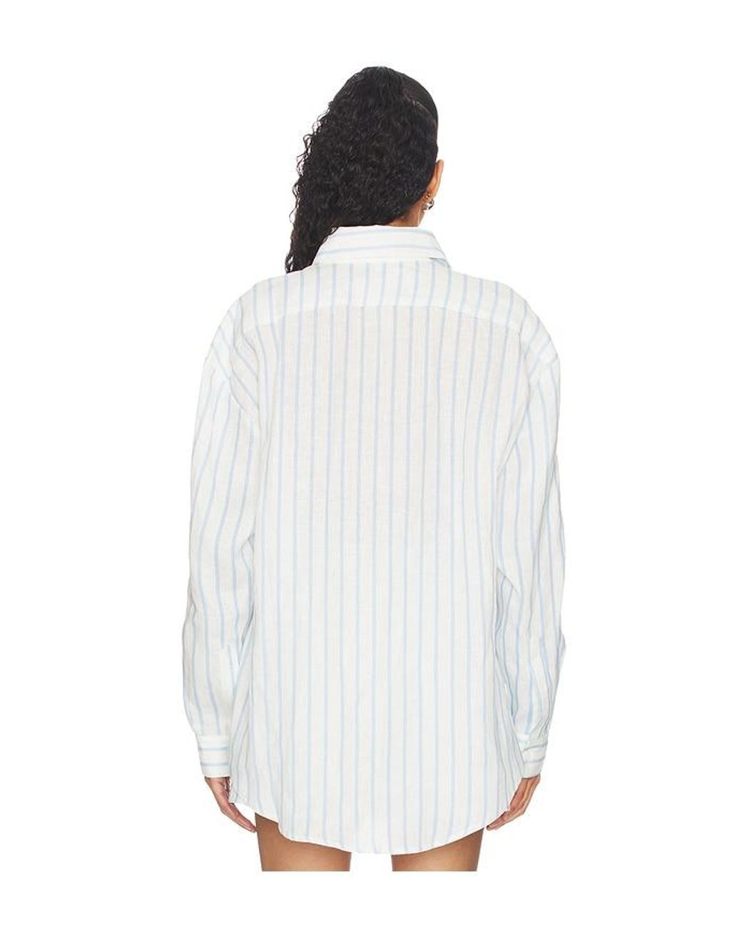 AEXAE White X Revolve Linen Woven Shirt