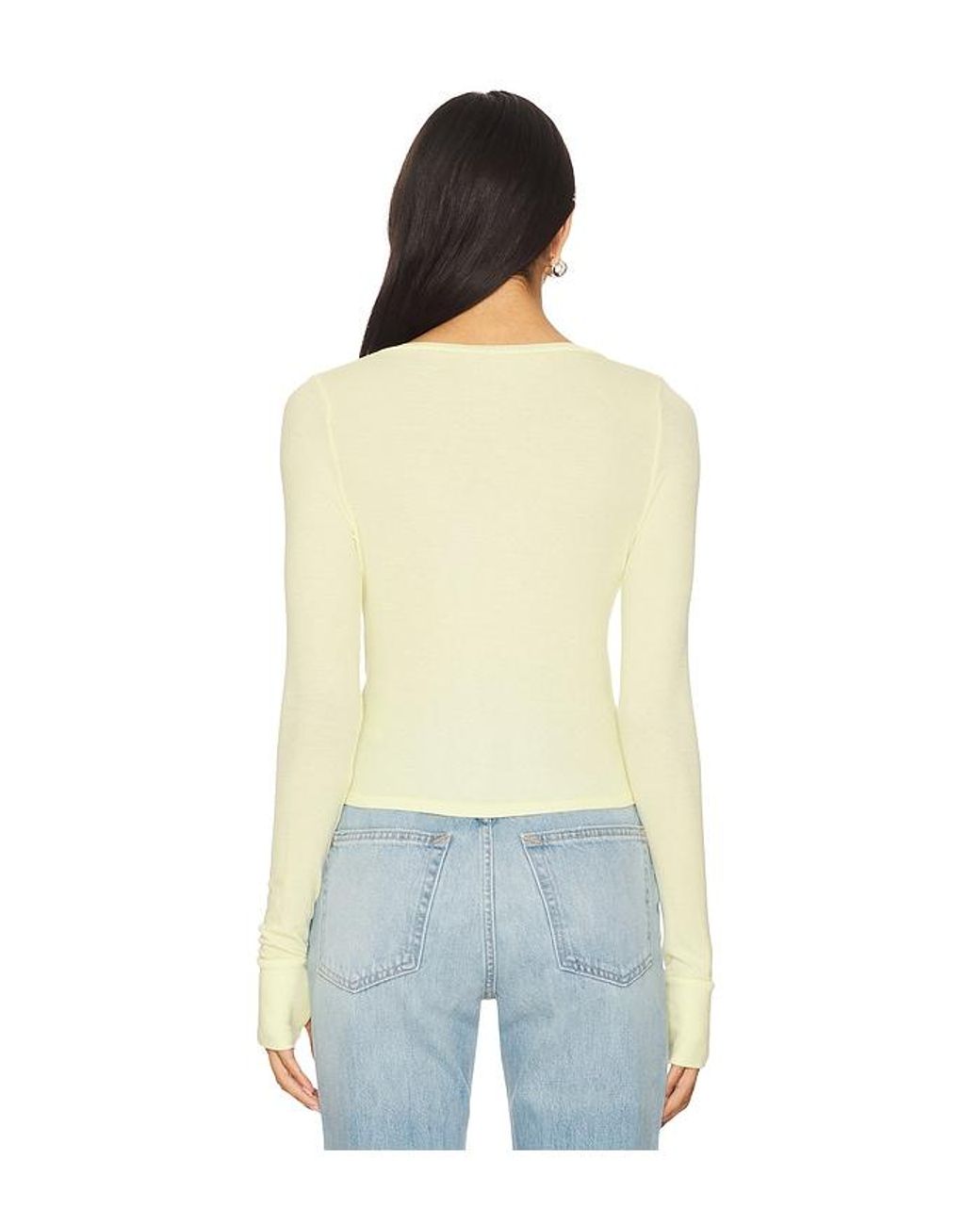 Michael Lauren Blue Vesca Snap Front Tee