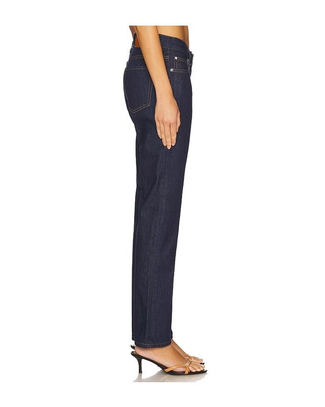 EB DENIM Blue Low Rise Straight
