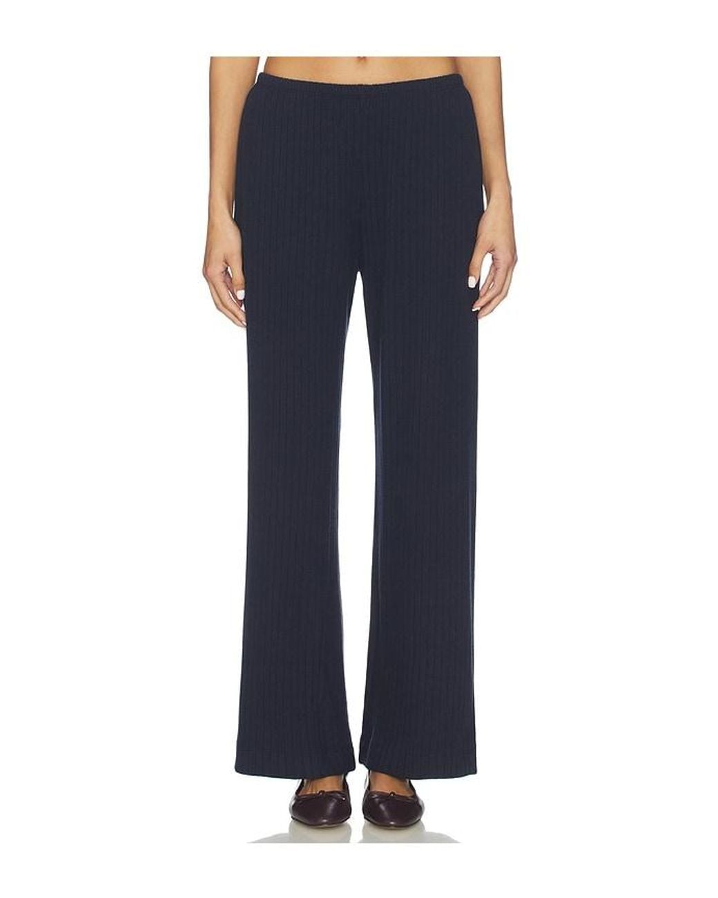 DONNI. Blue The Sweater Rib Simple Pant