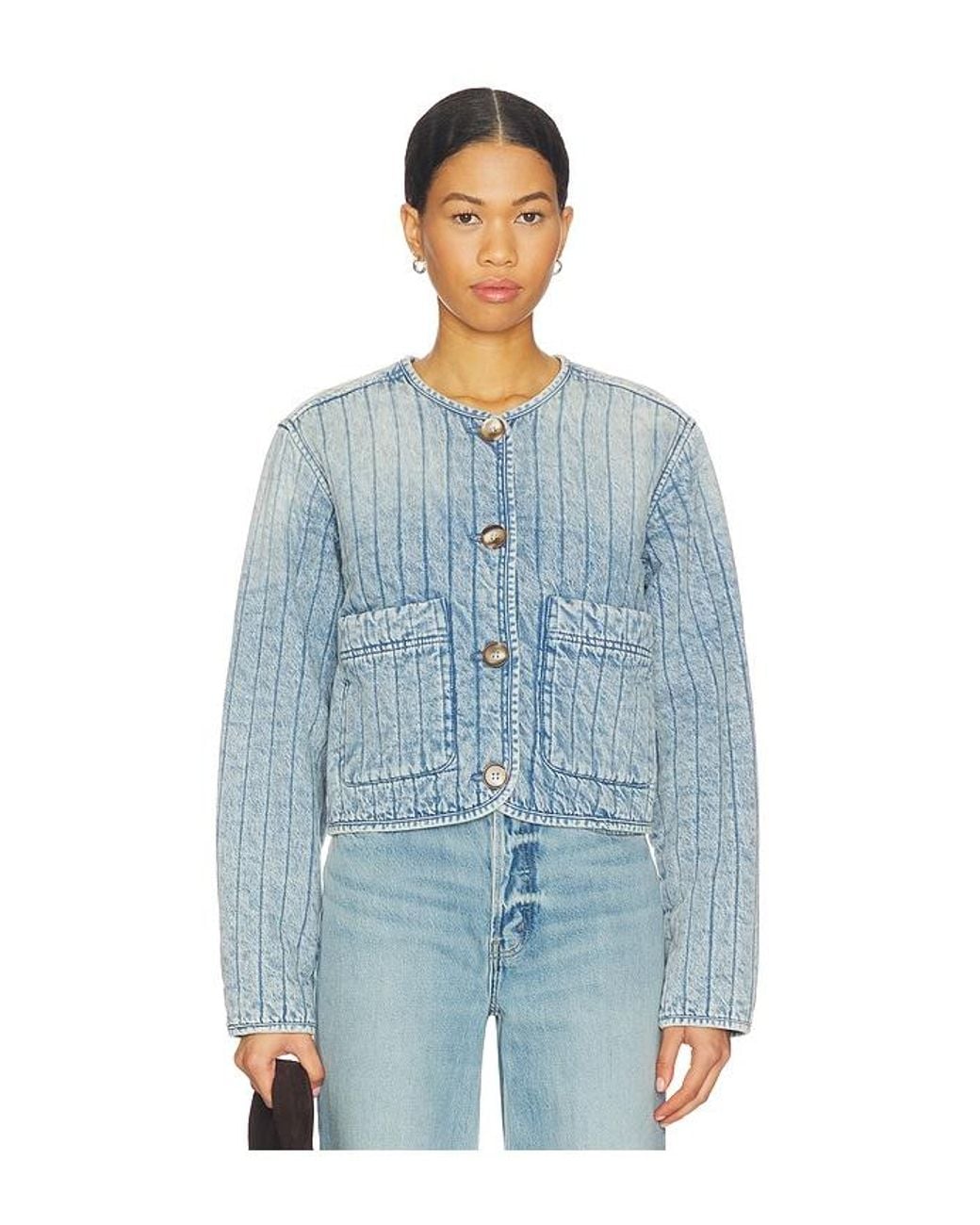Blank NYC Blue Quilted Jacket