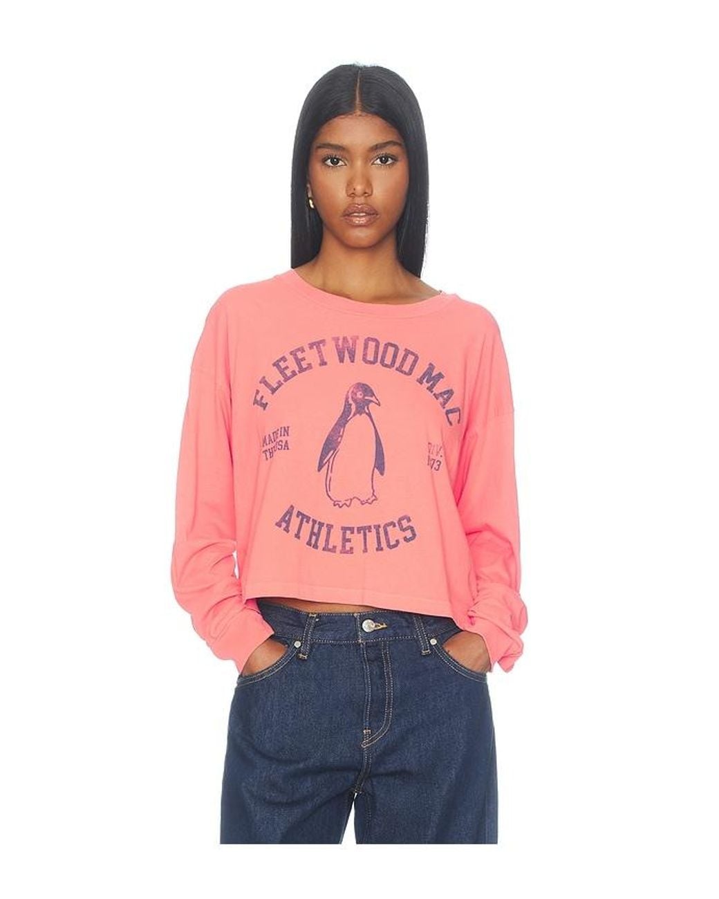 Daydreamer Red Fleetwood Mac Sporty Meet & Greet Long Sleeve Top