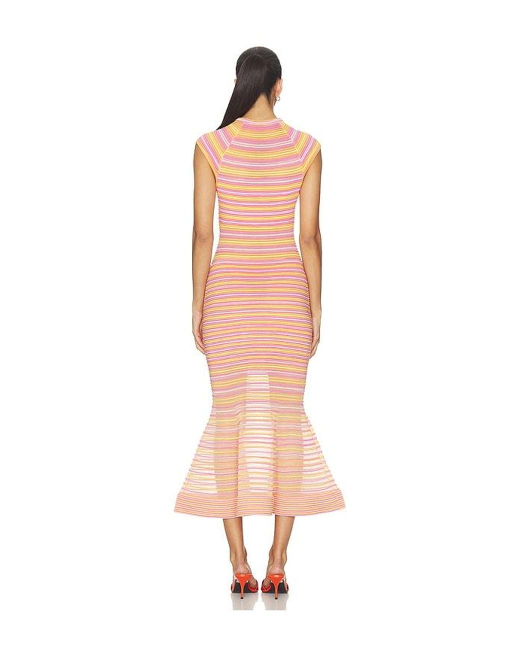 Jonathan Simkhai White Danica Knit Midi Dress