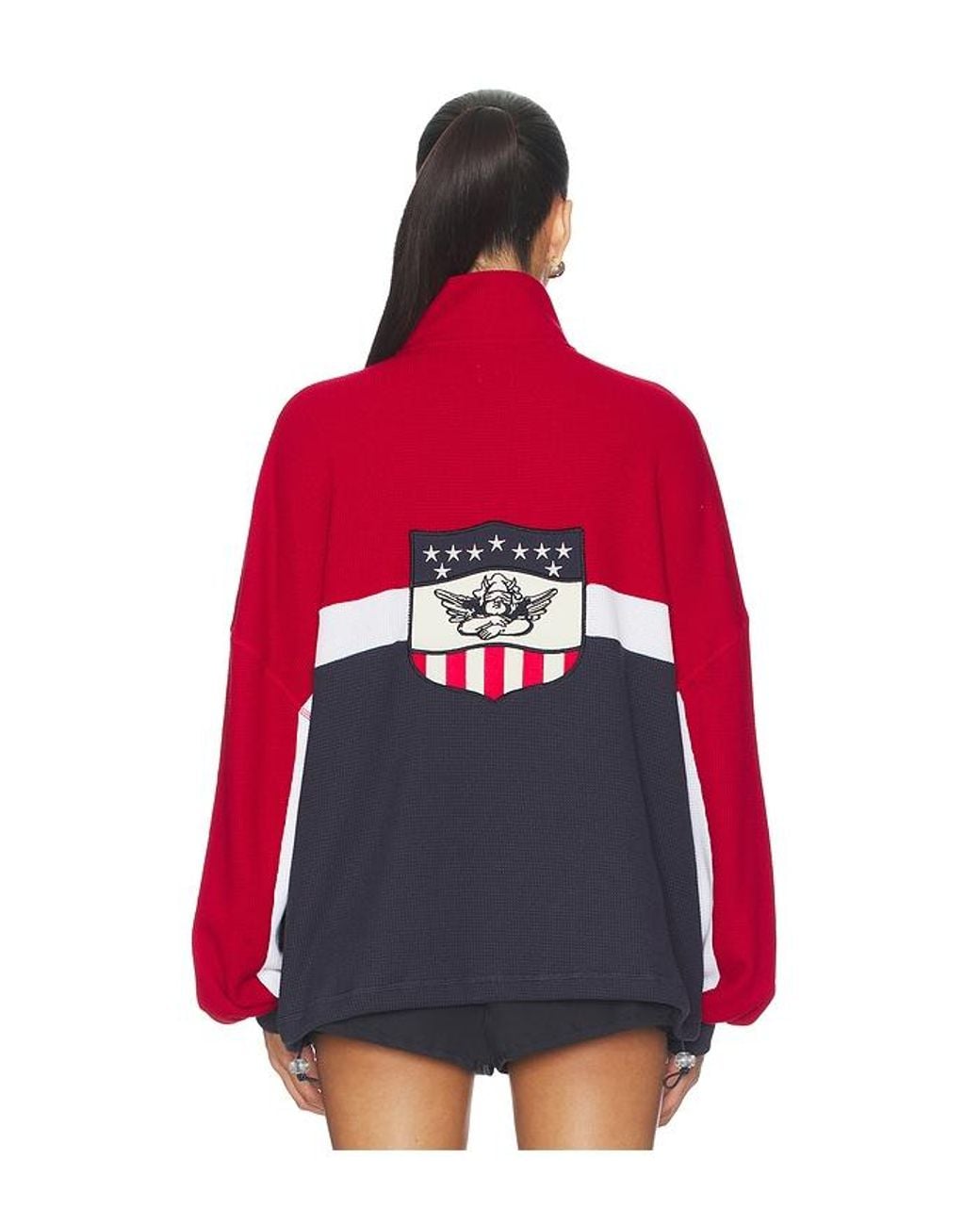 Boys Lie Red Off Duty A1 Alex Crew Sweatshirt