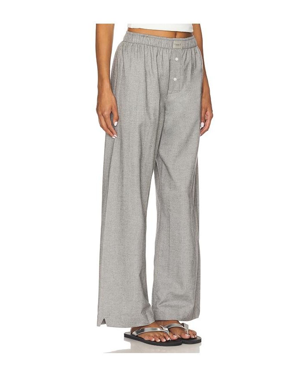 Comme Si Gray La Boxer Alta Flannel Pant