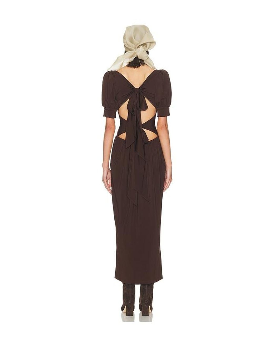 Helsa Multicolor The Simone Tie Back Jersey Dress