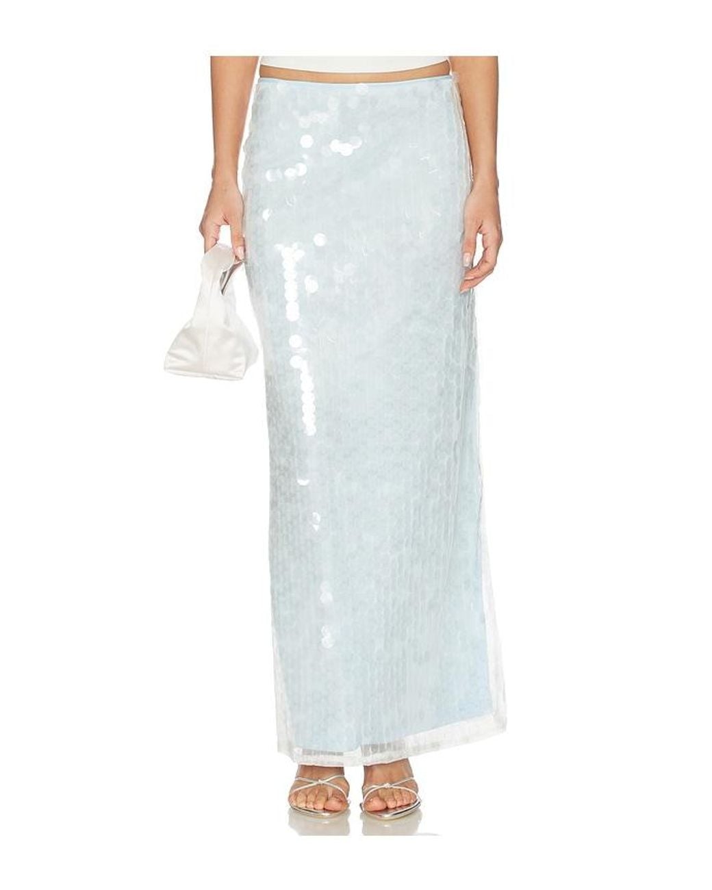 superdown White Bryony Maxi Skirt