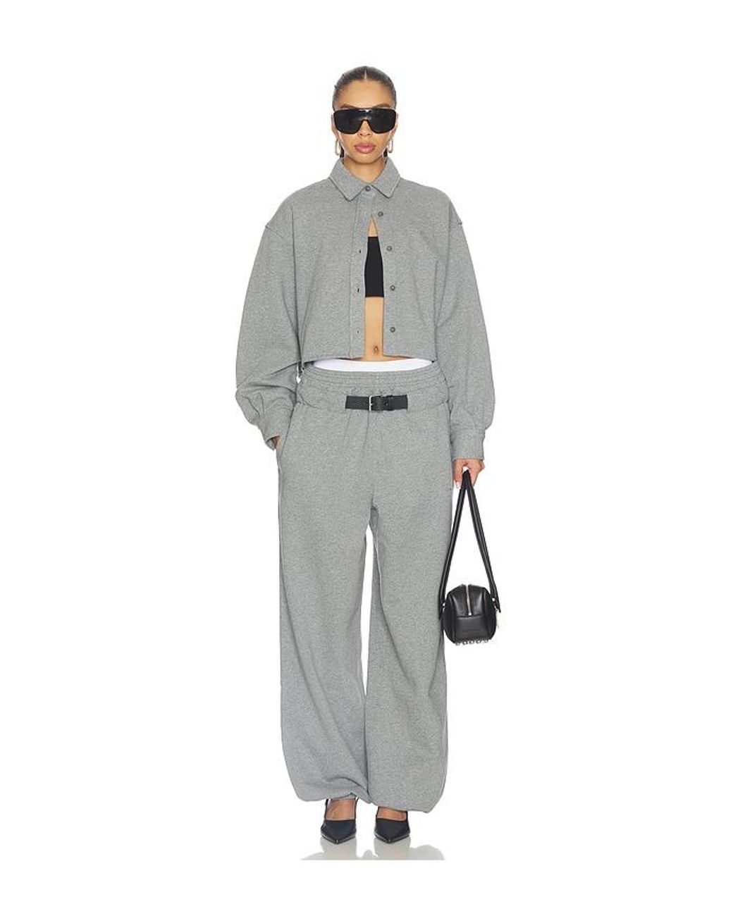 Alexander Wang Gray Belted Sweatpant