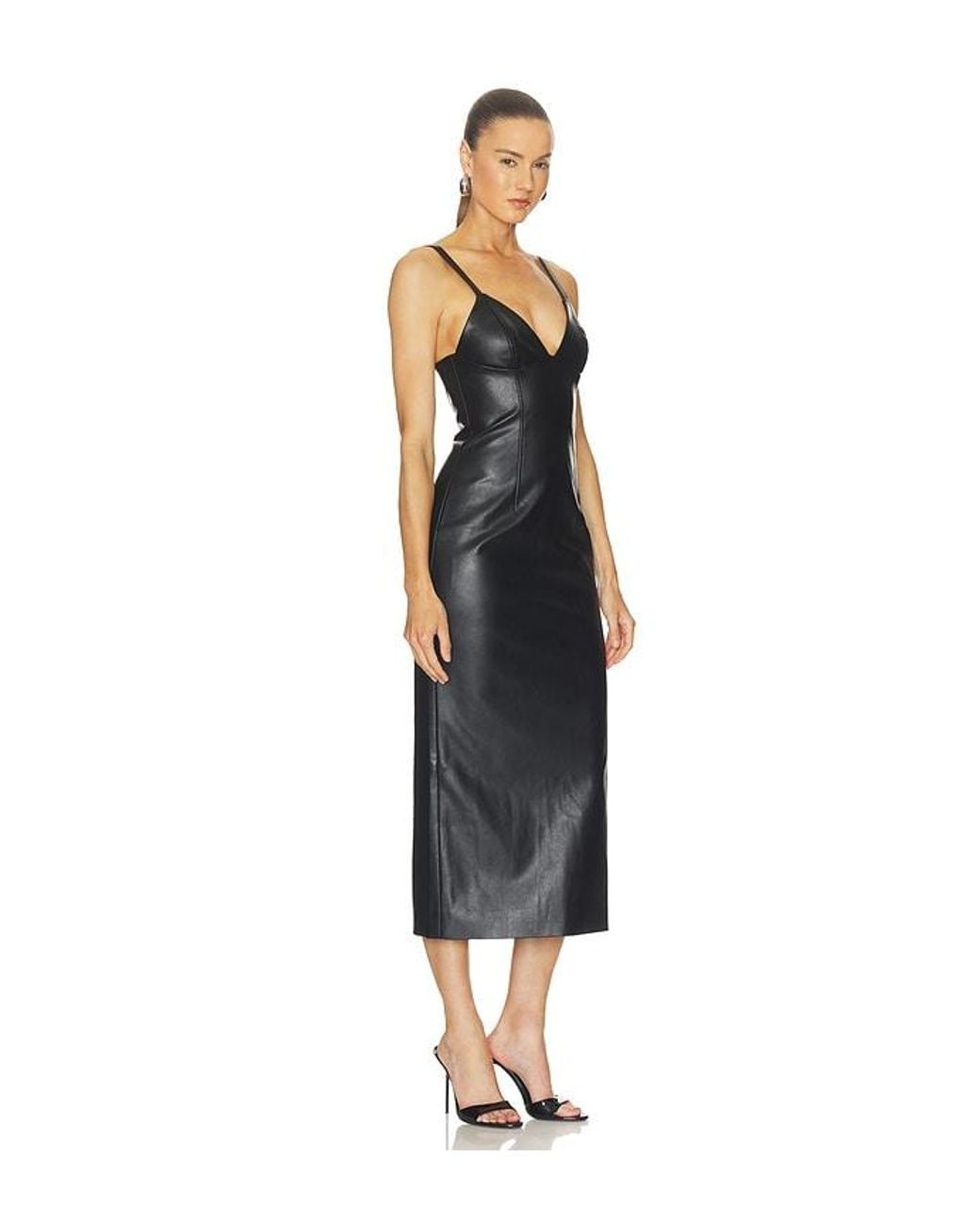 Bardot Black Estine Faux Leather Dress