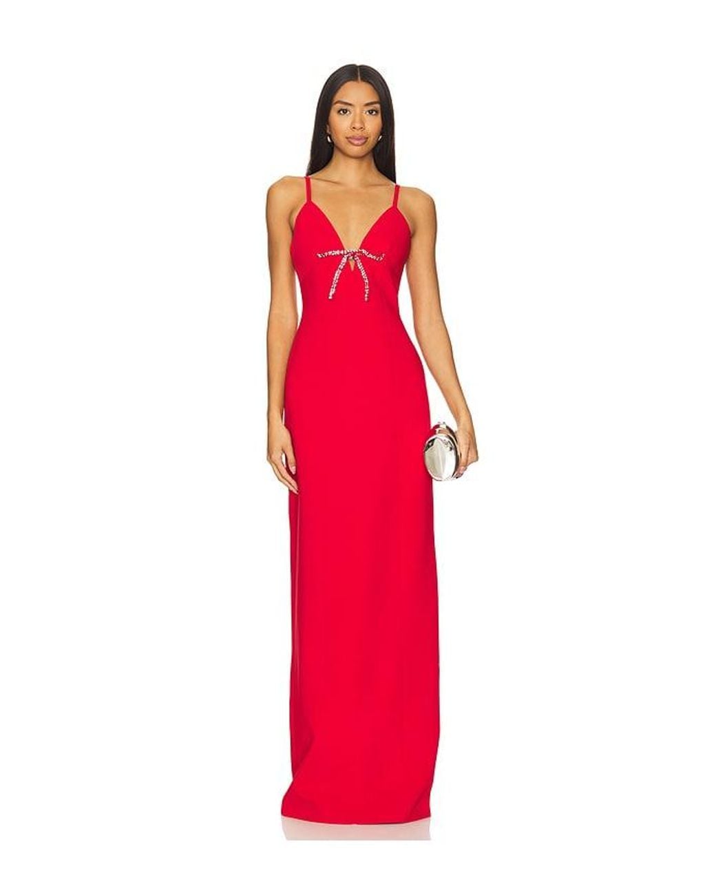 Vestido Largo Adele En Color Rojo Talla (También En 10, 8) Cinq À Sept de color Red